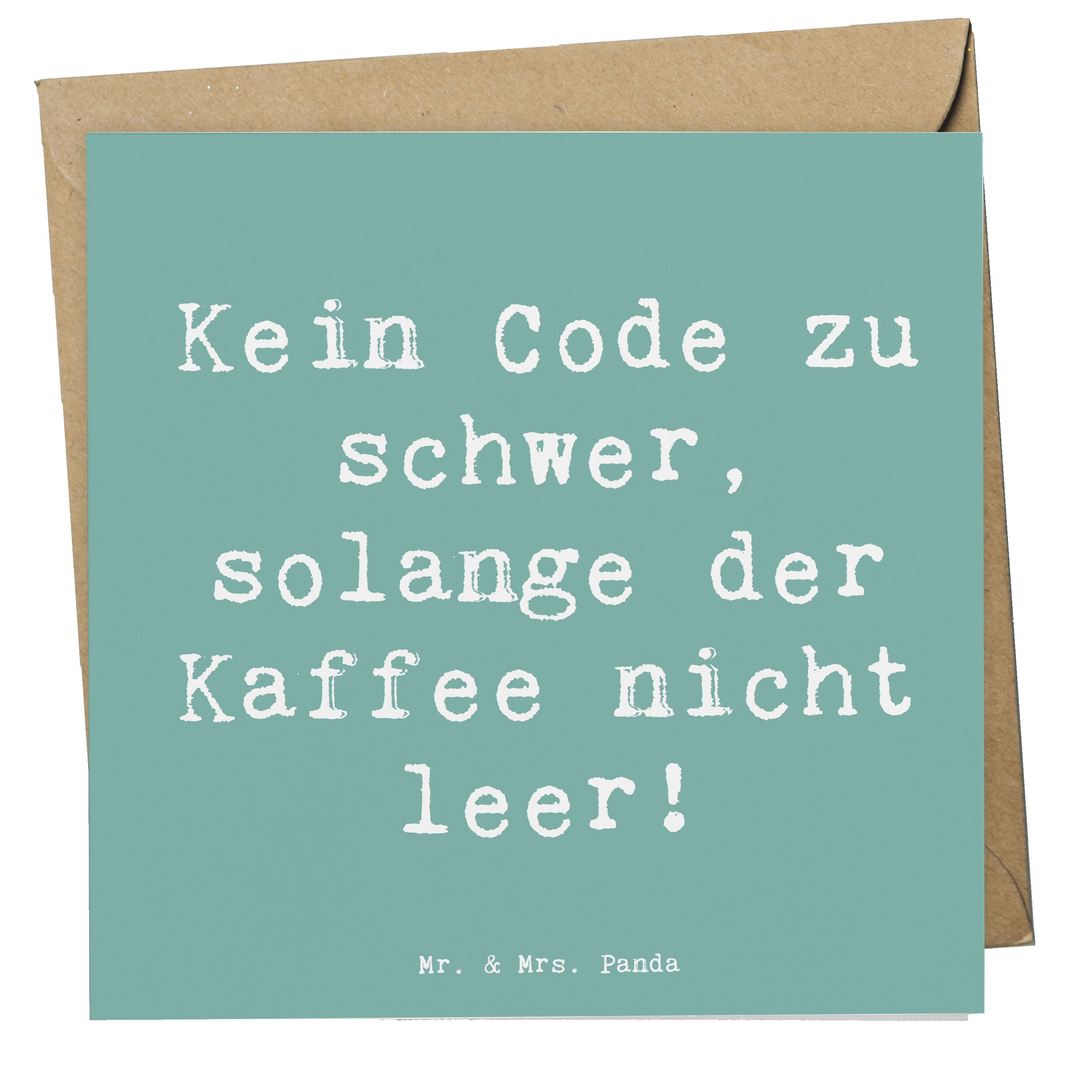 Deluxe Karte Spruch Code und Kaffee