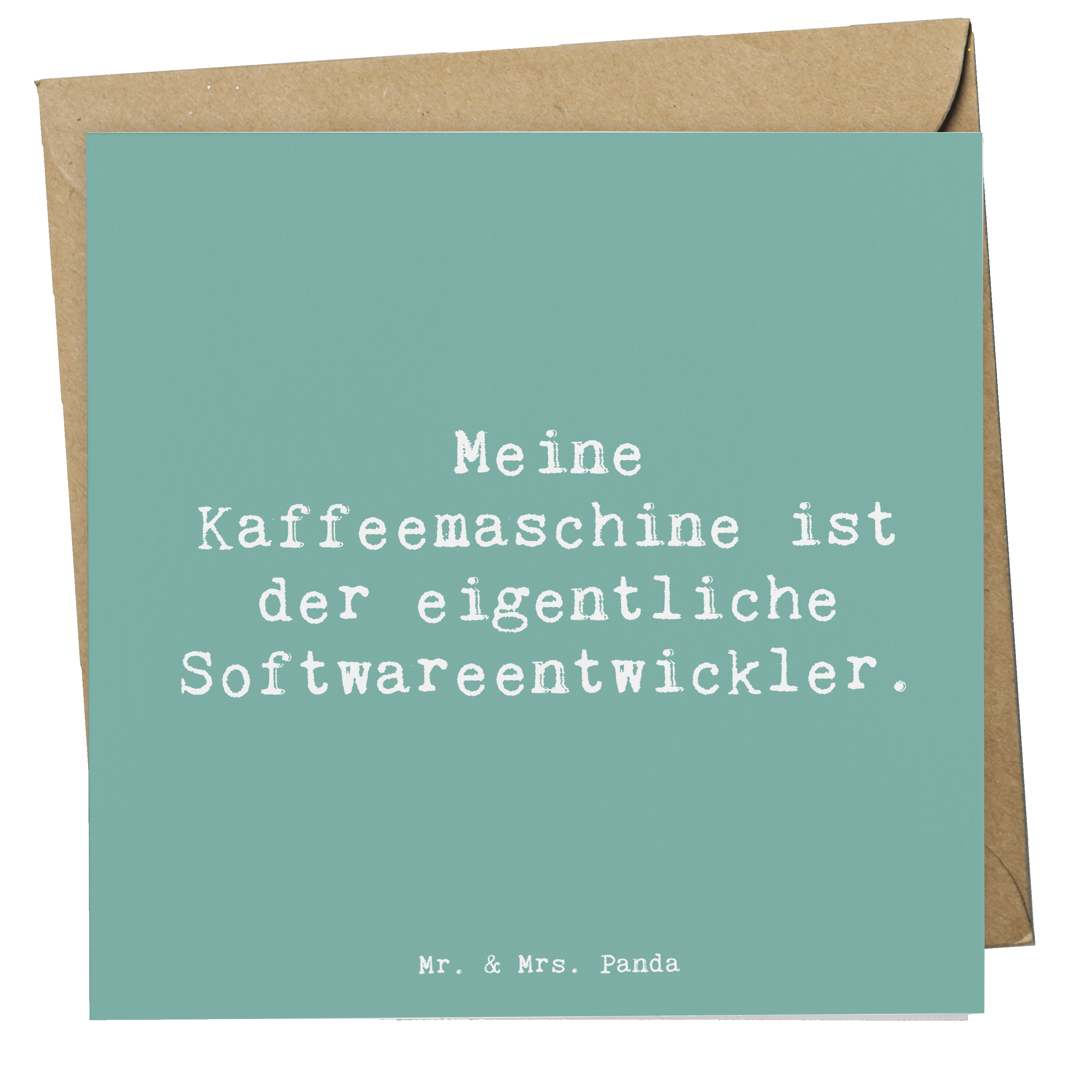 Deluxe Karte Spruch Softwareentwickler Held