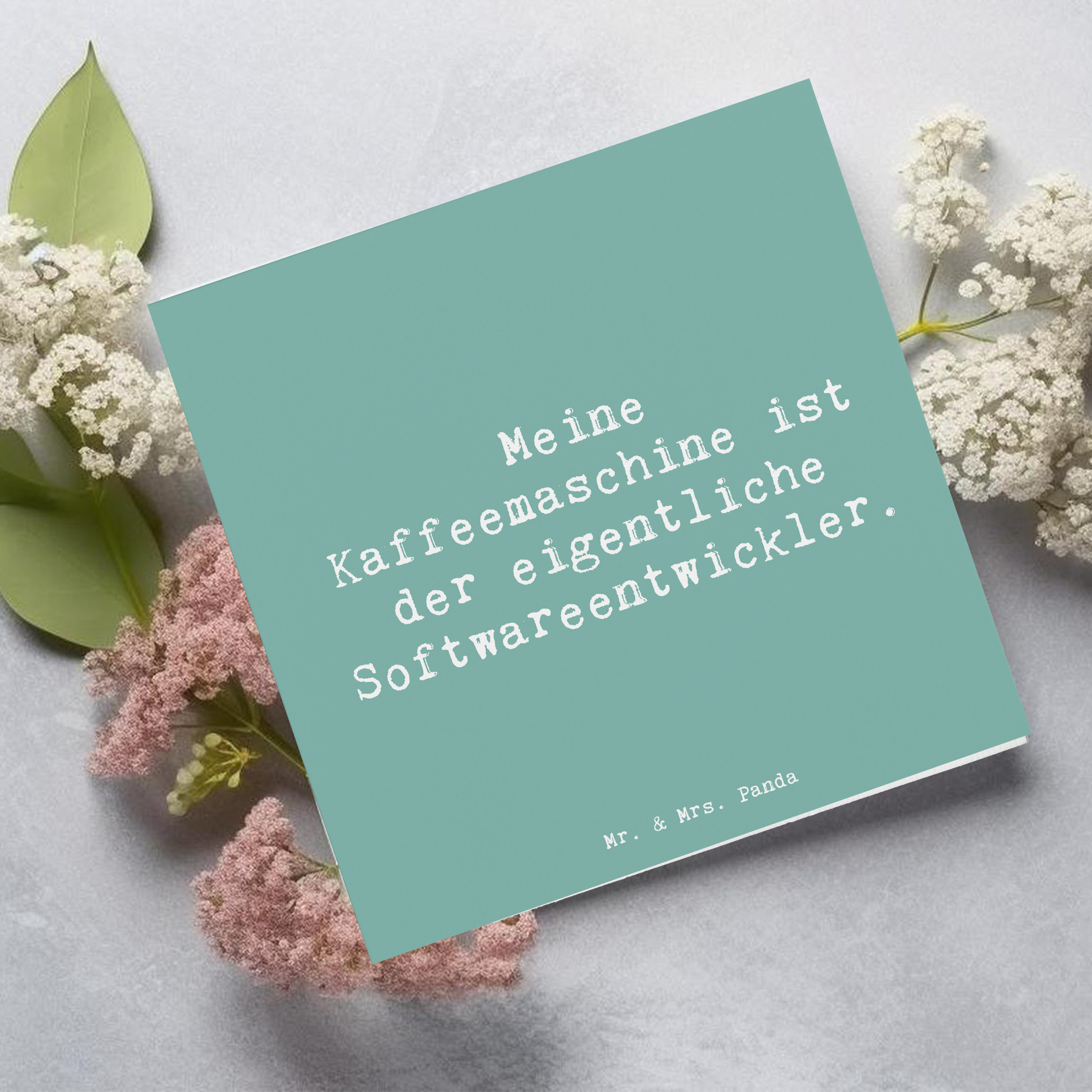 Deluxe Karte Spruch Softwareentwickler Held