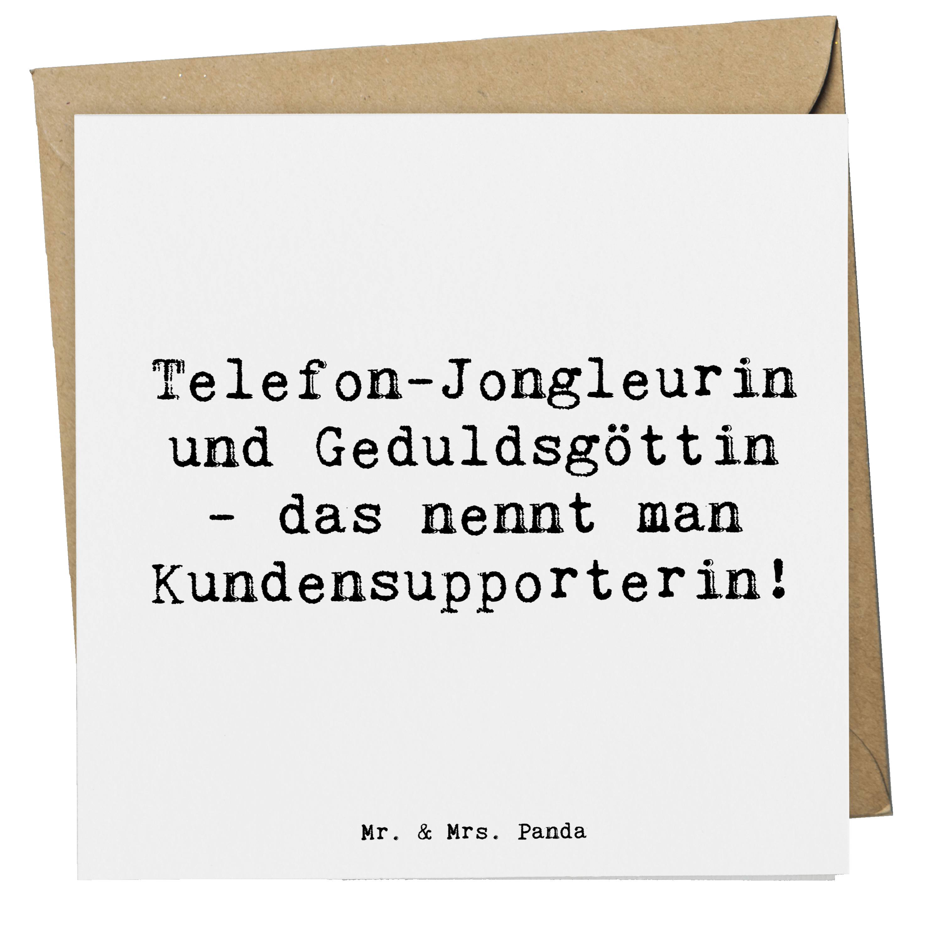 Deluxe Karte Spruch Meisterin Kundensupport