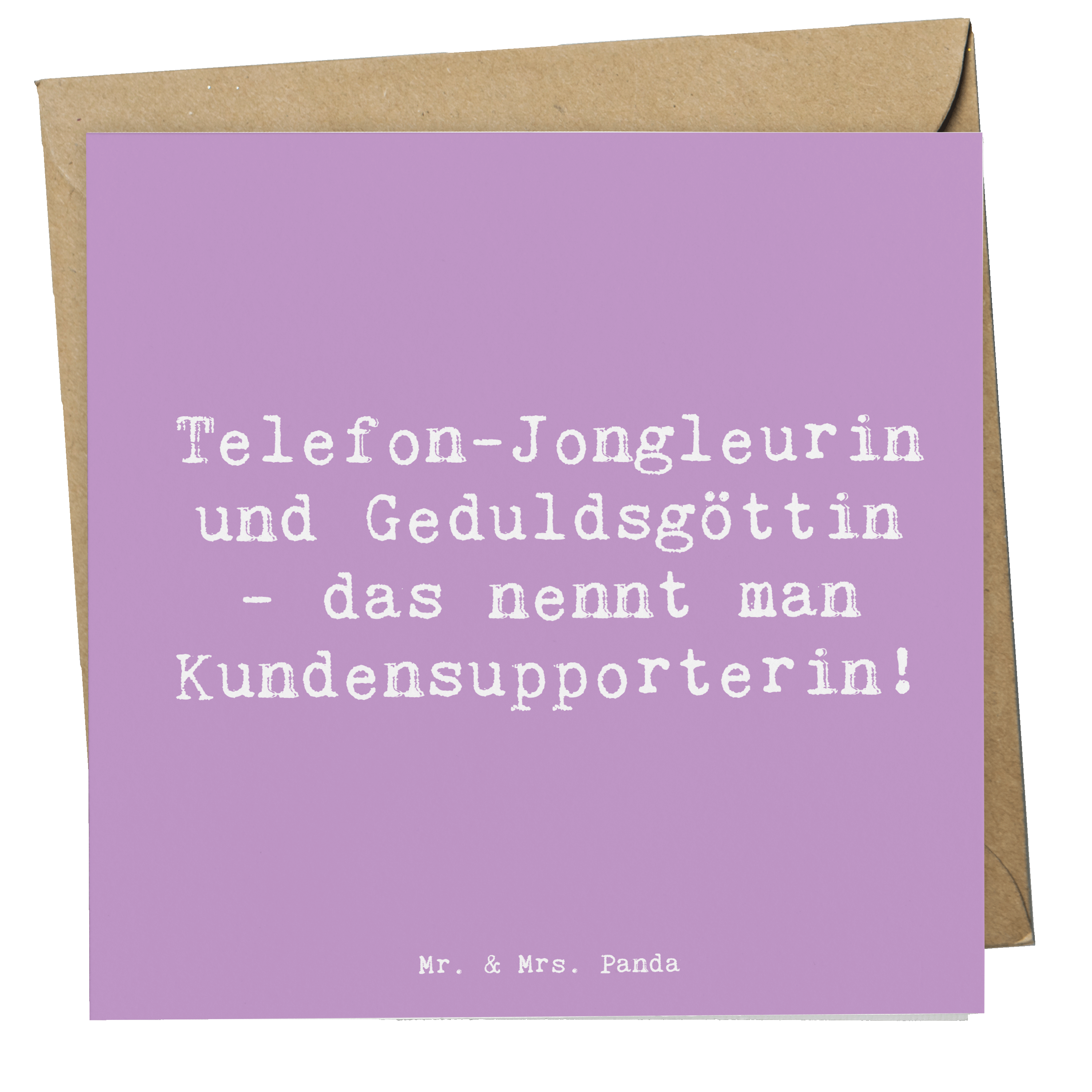 Deluxe Karte Spruch Meisterin Kundensupport