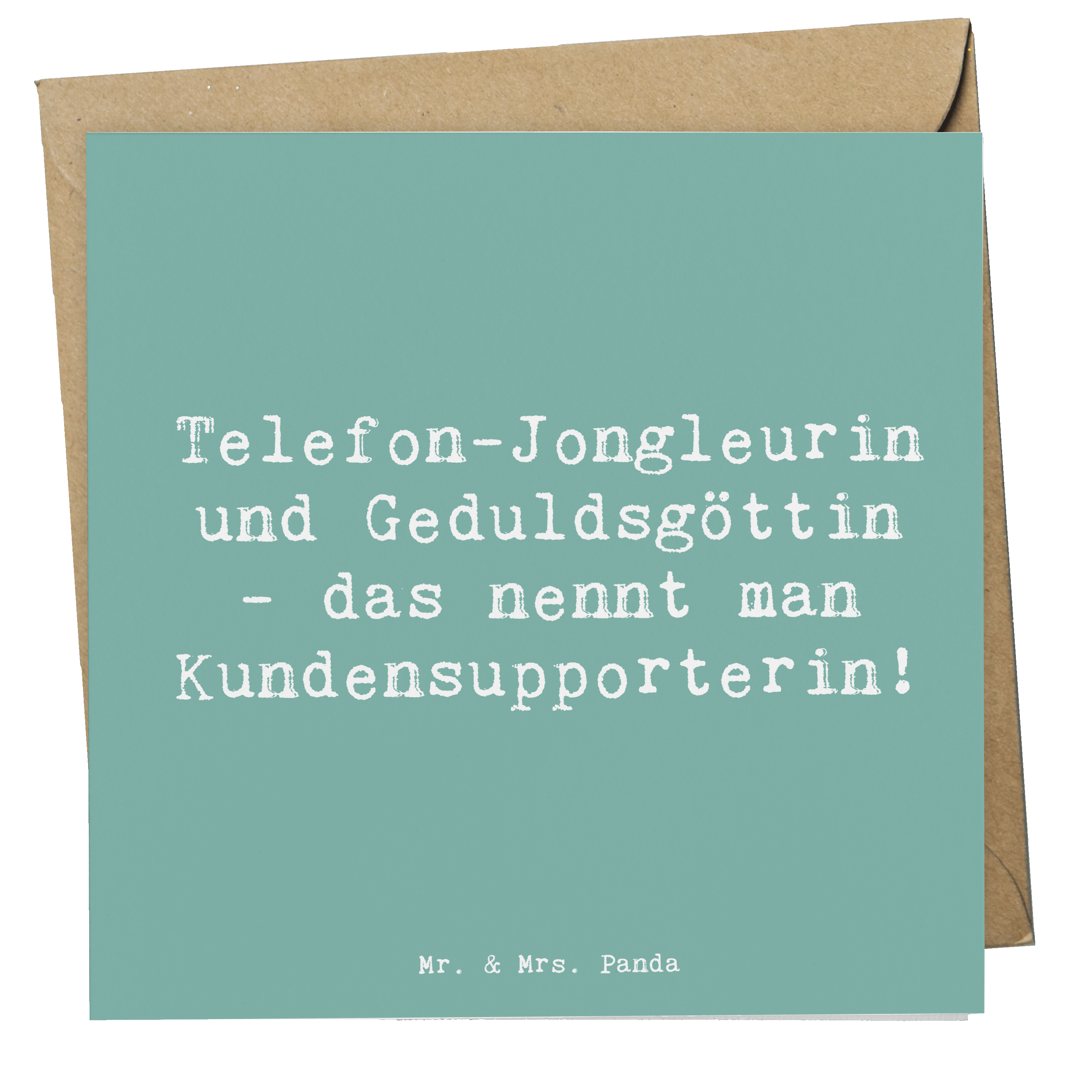 Deluxe Karte Spruch Meisterin Kundensupport