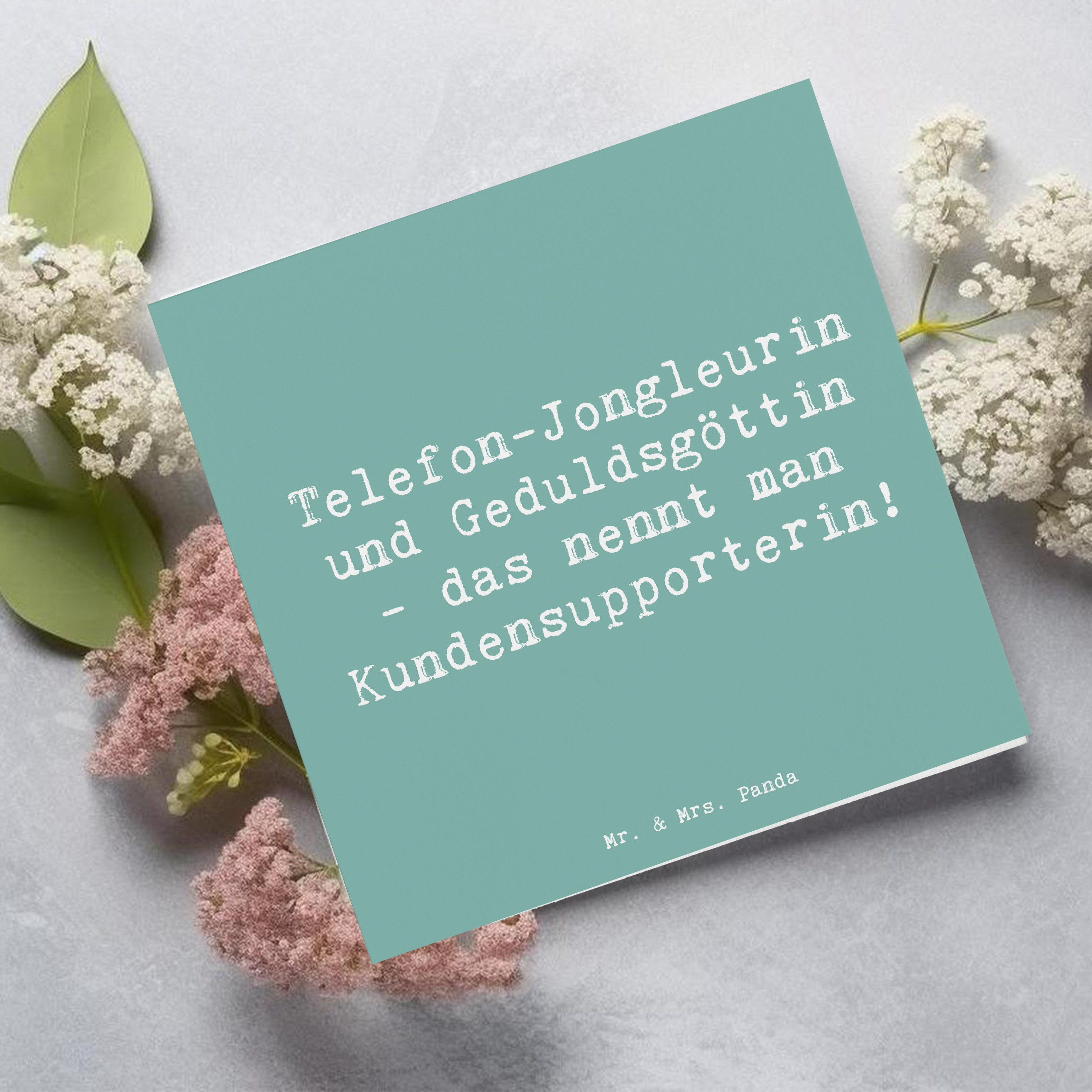 Deluxe Karte Spruch Meisterin Kundensupport