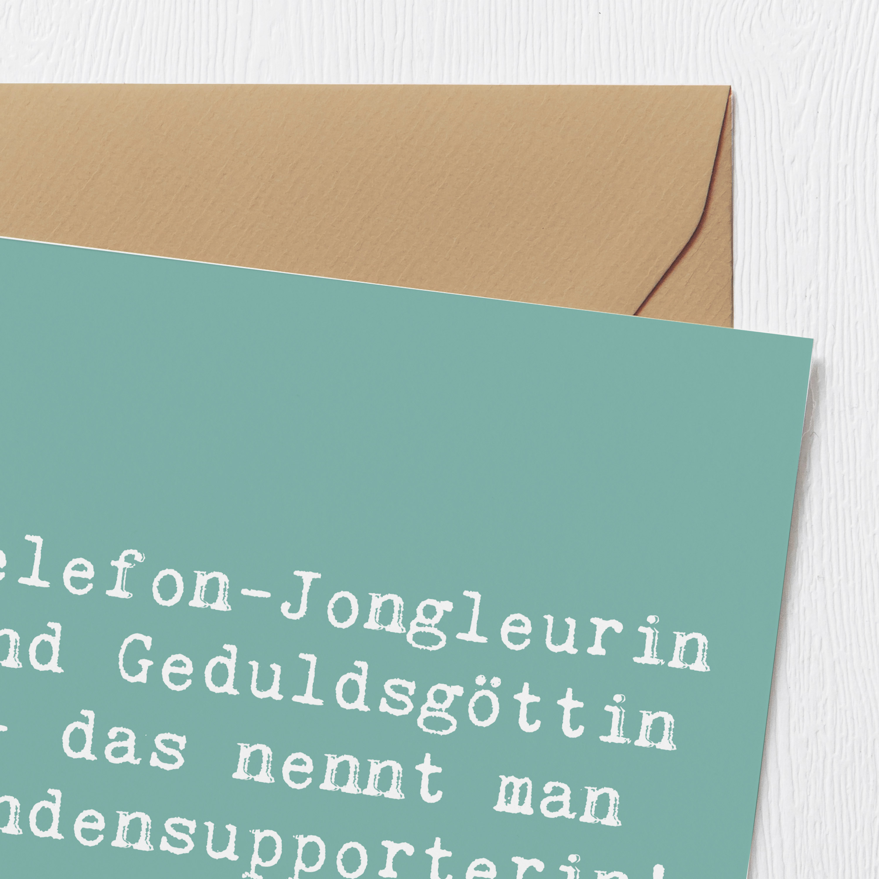 Deluxe Karte Spruch Meisterin Kundensupport