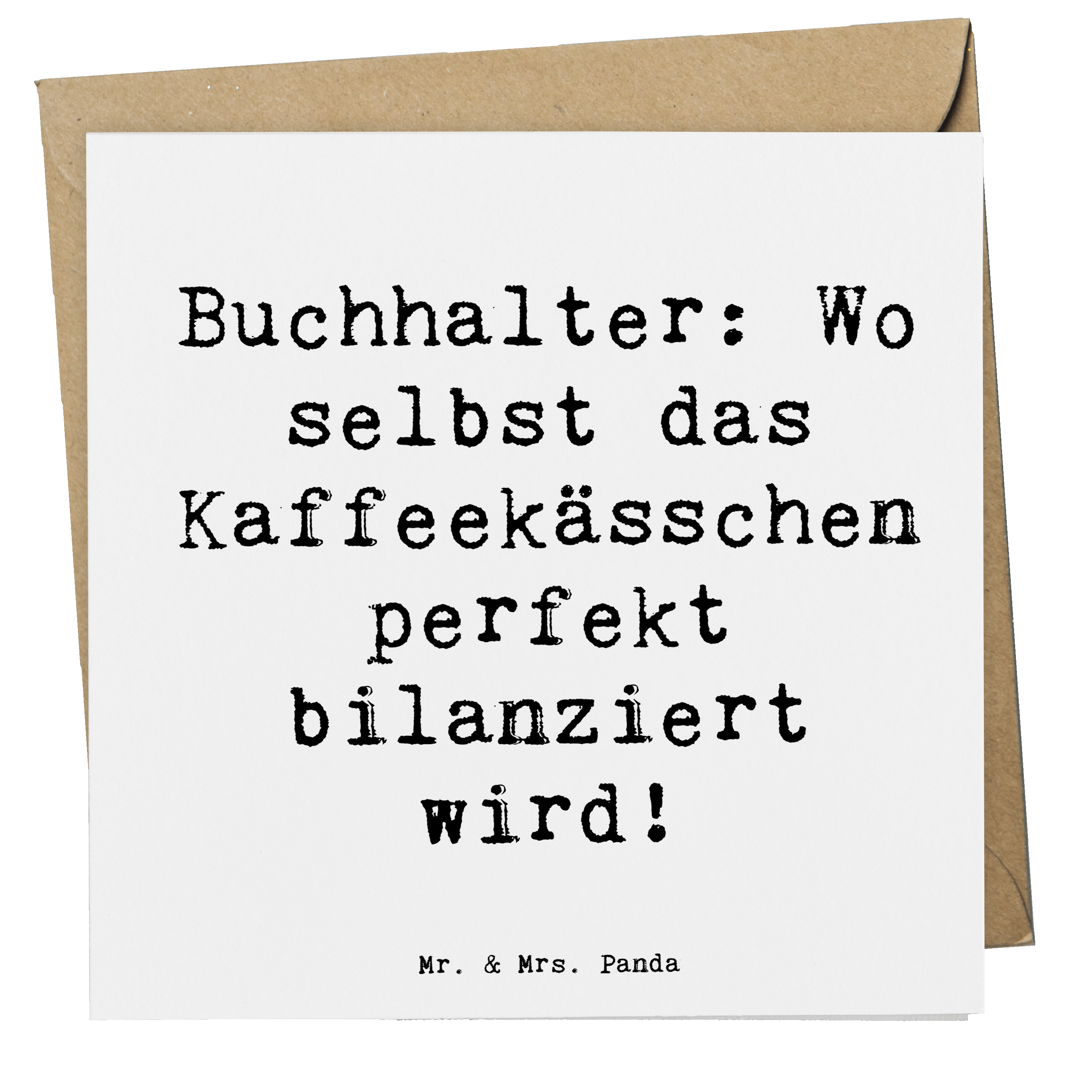 Deluxe Karte Spruch Buchhalter Balance