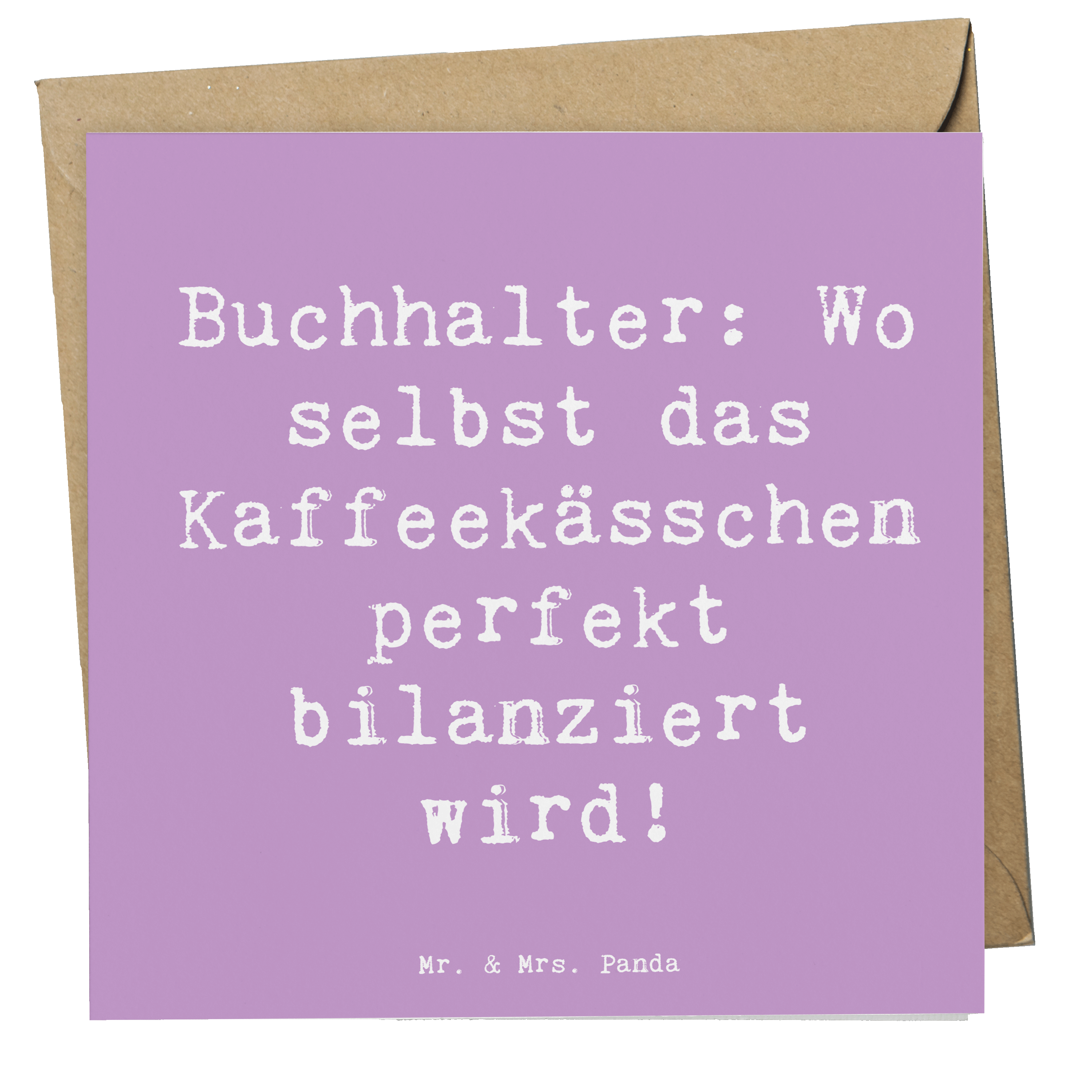 Deluxe Karte Spruch Buchhalter Balance