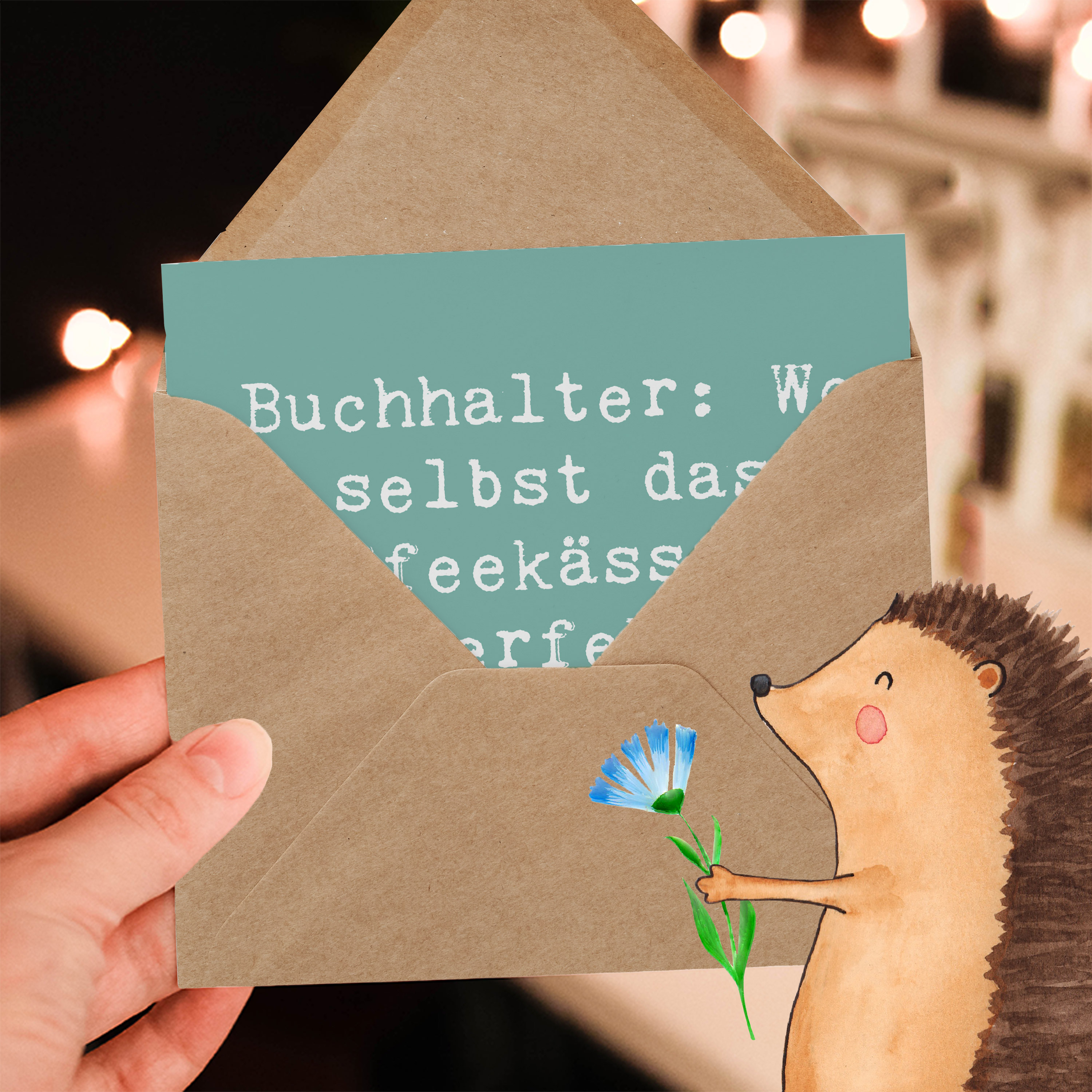 Deluxe Karte Spruch Buchhalter Balance