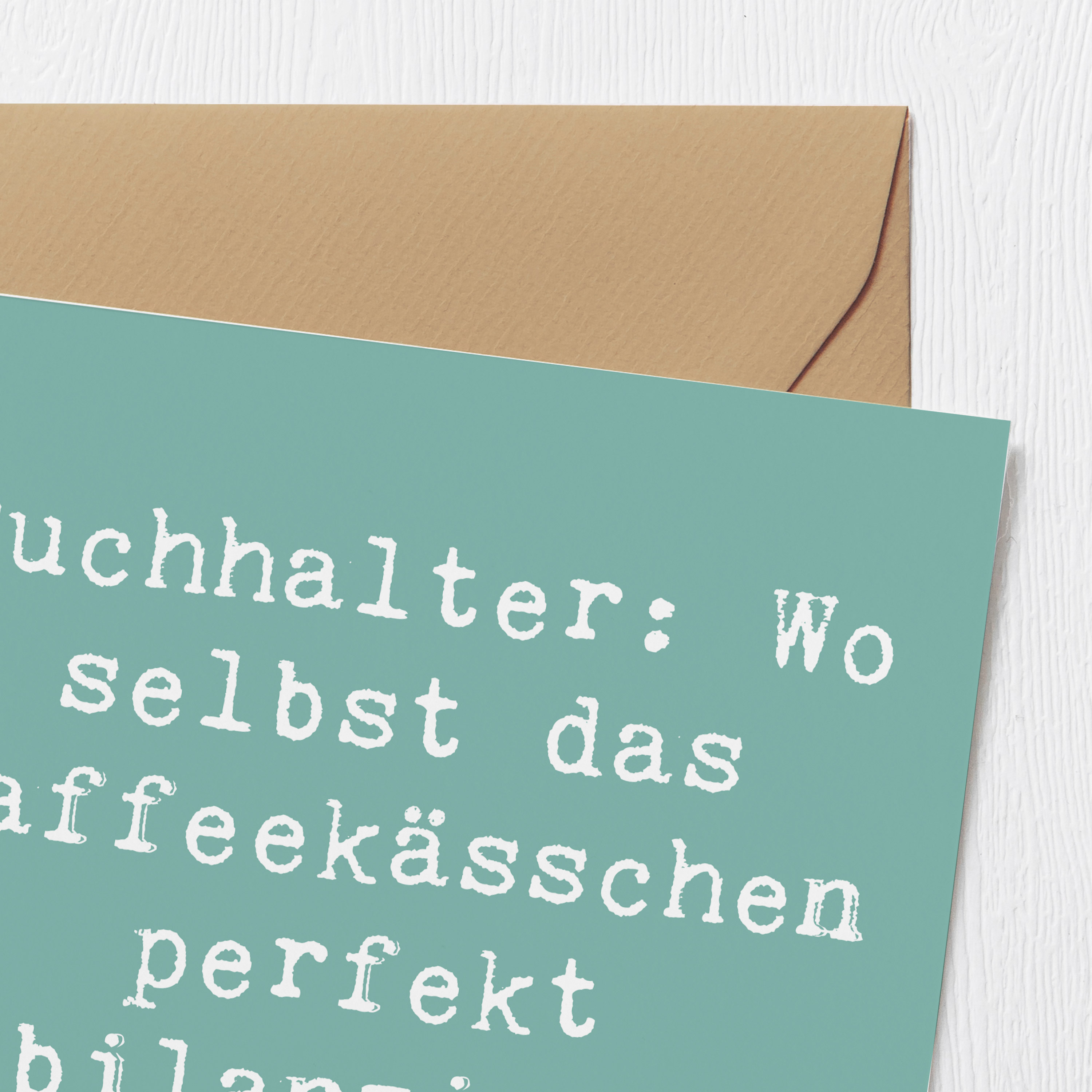 Deluxe Karte Spruch Buchhalter Balance