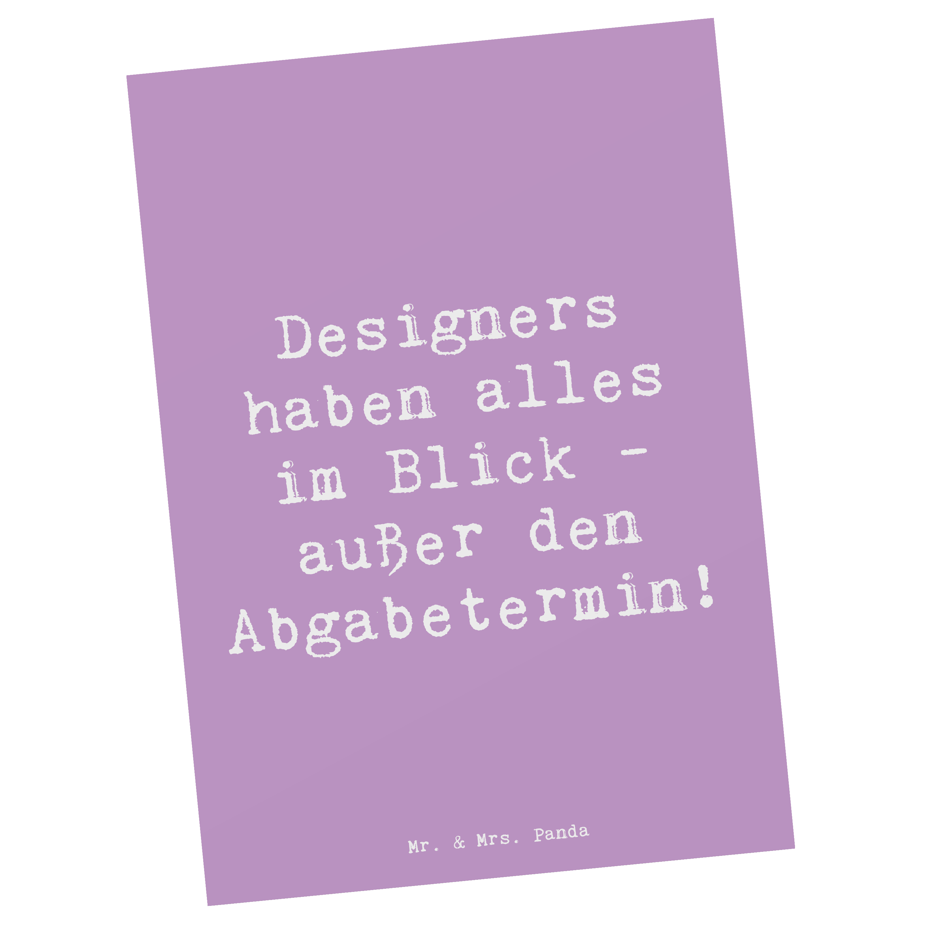 Postkarte Spruch Designer Überblick