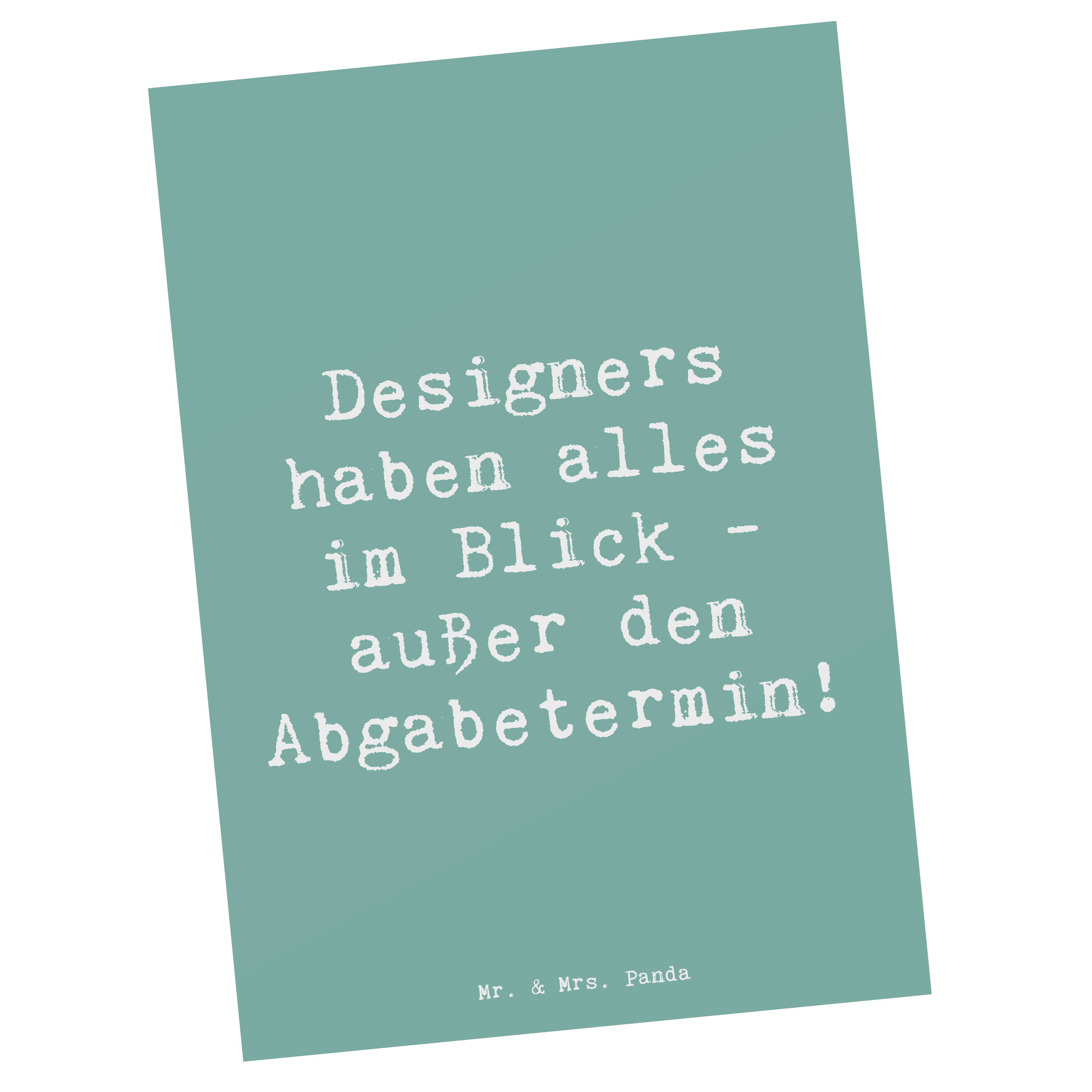 Postkarte Spruch Designer Überblick