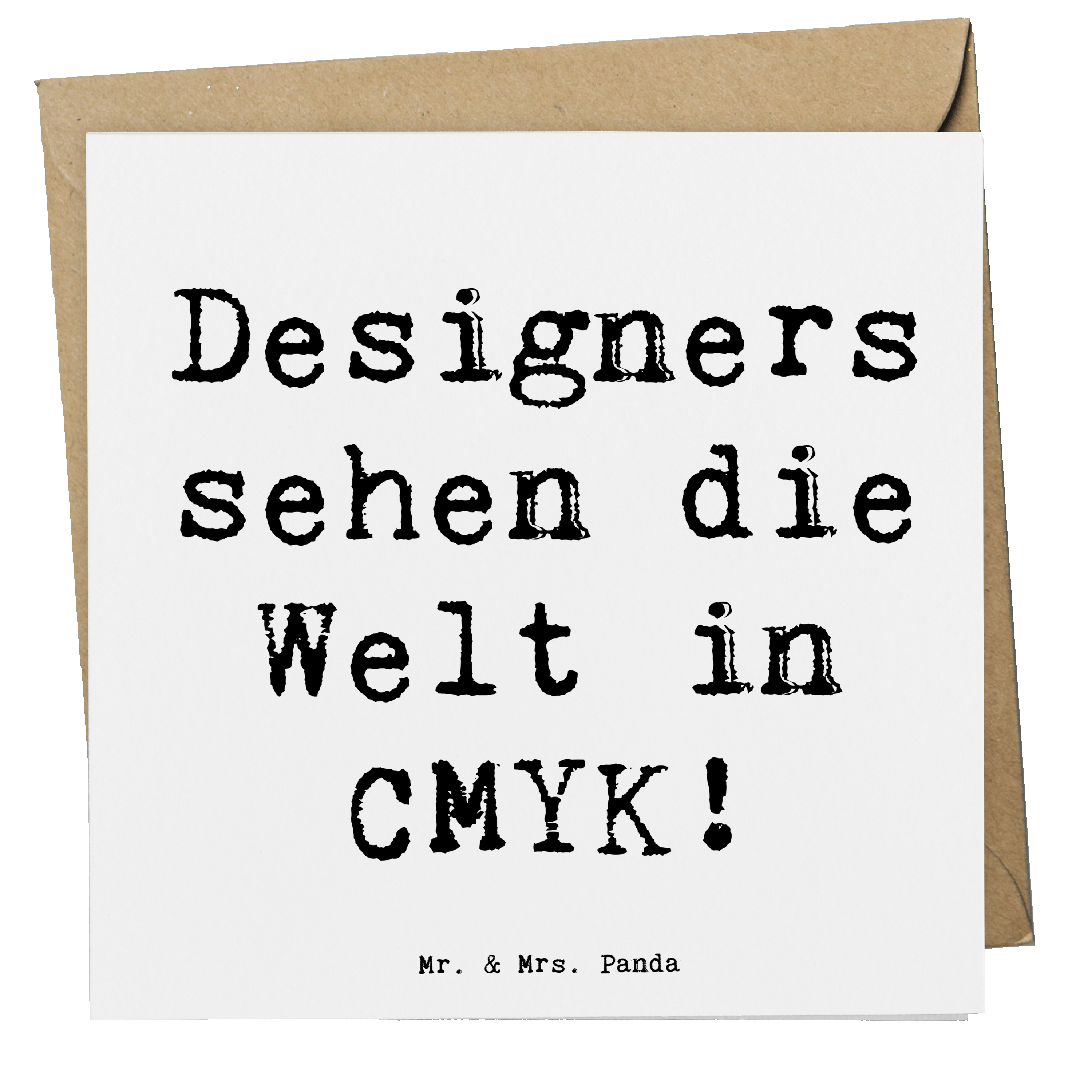 Deluxe Karte Spruch CMYK Designer