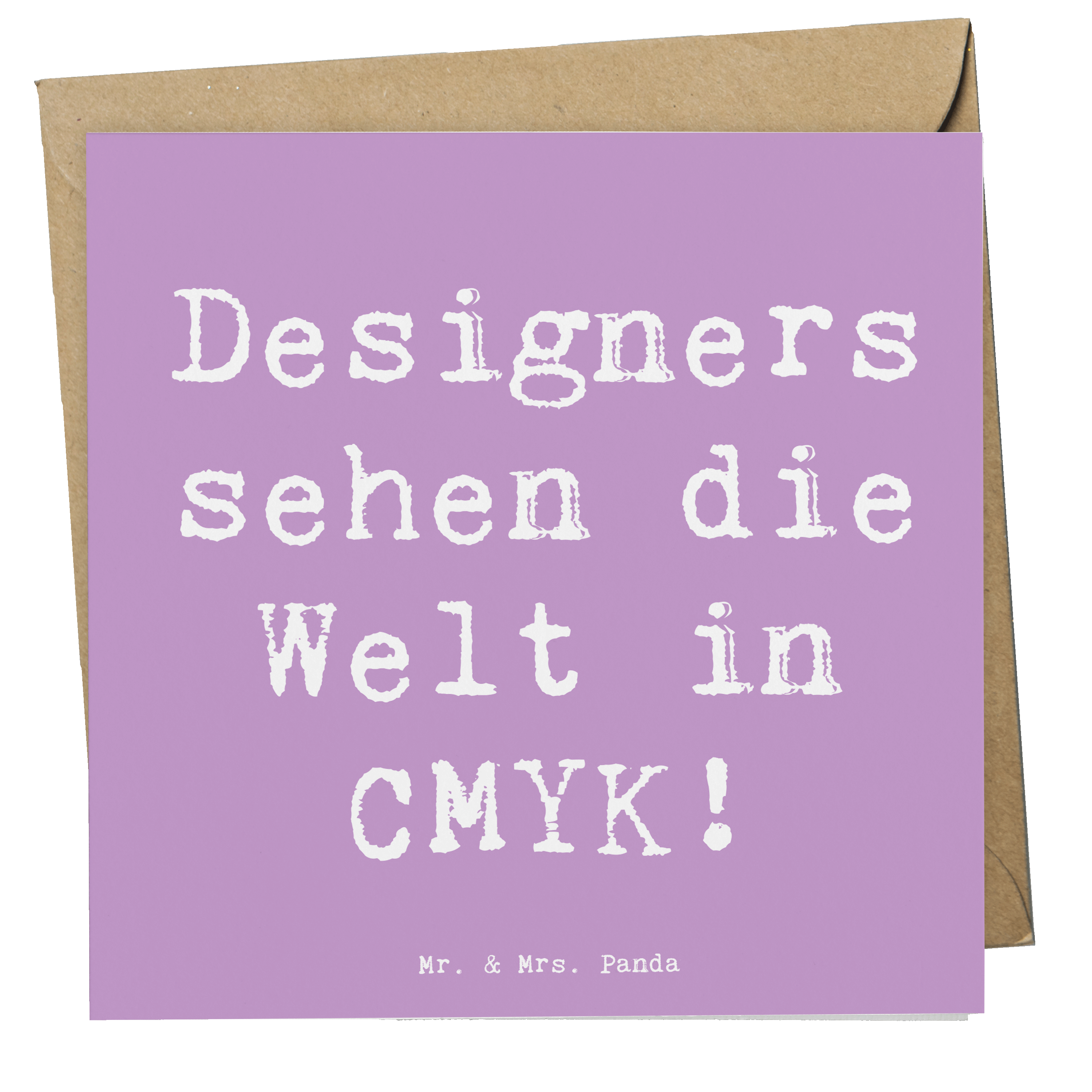 Deluxe Karte Spruch CMYK Designer