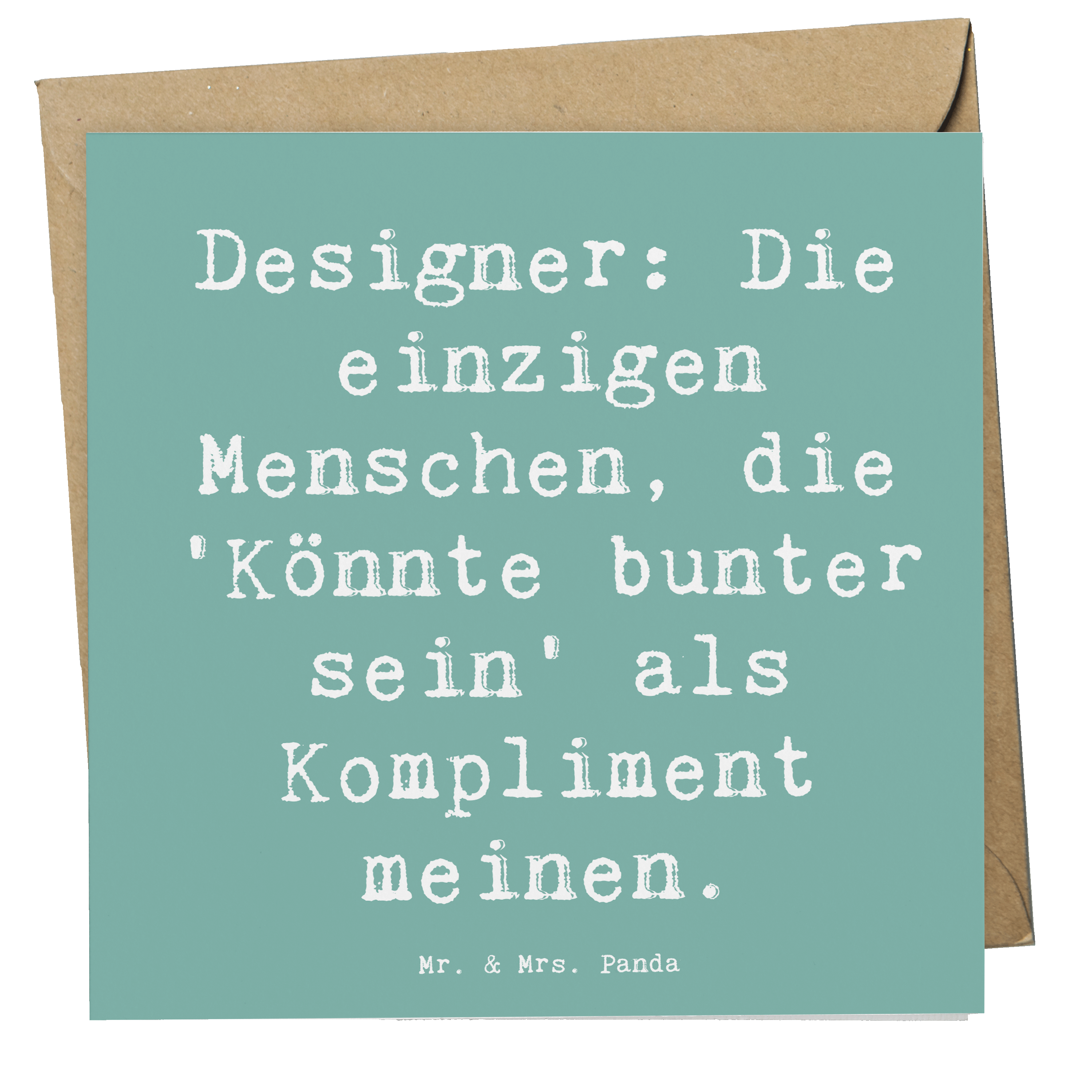 Deluxe Karte Spruch Designer Kompliment