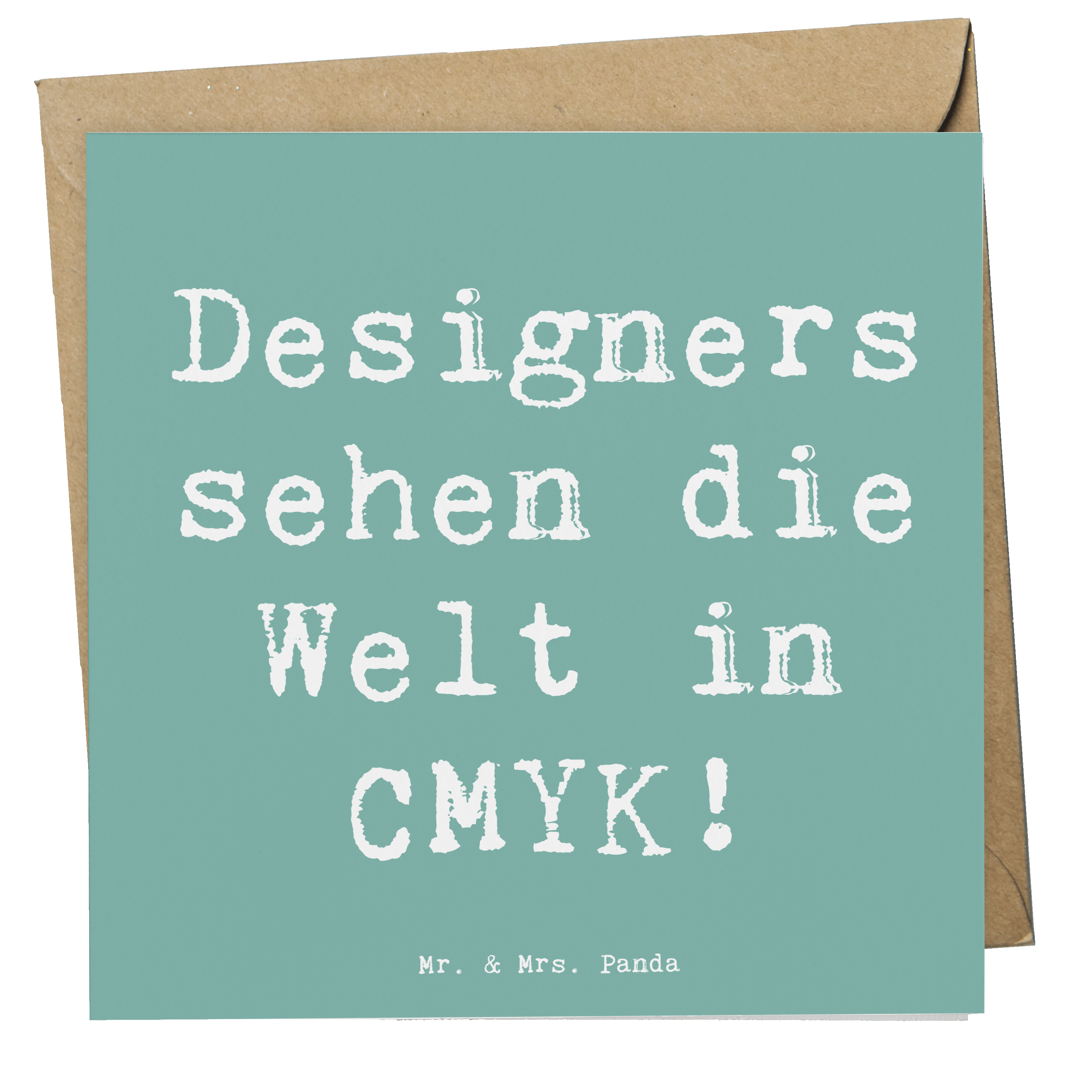 Deluxe Karte Spruch CMYK Designer