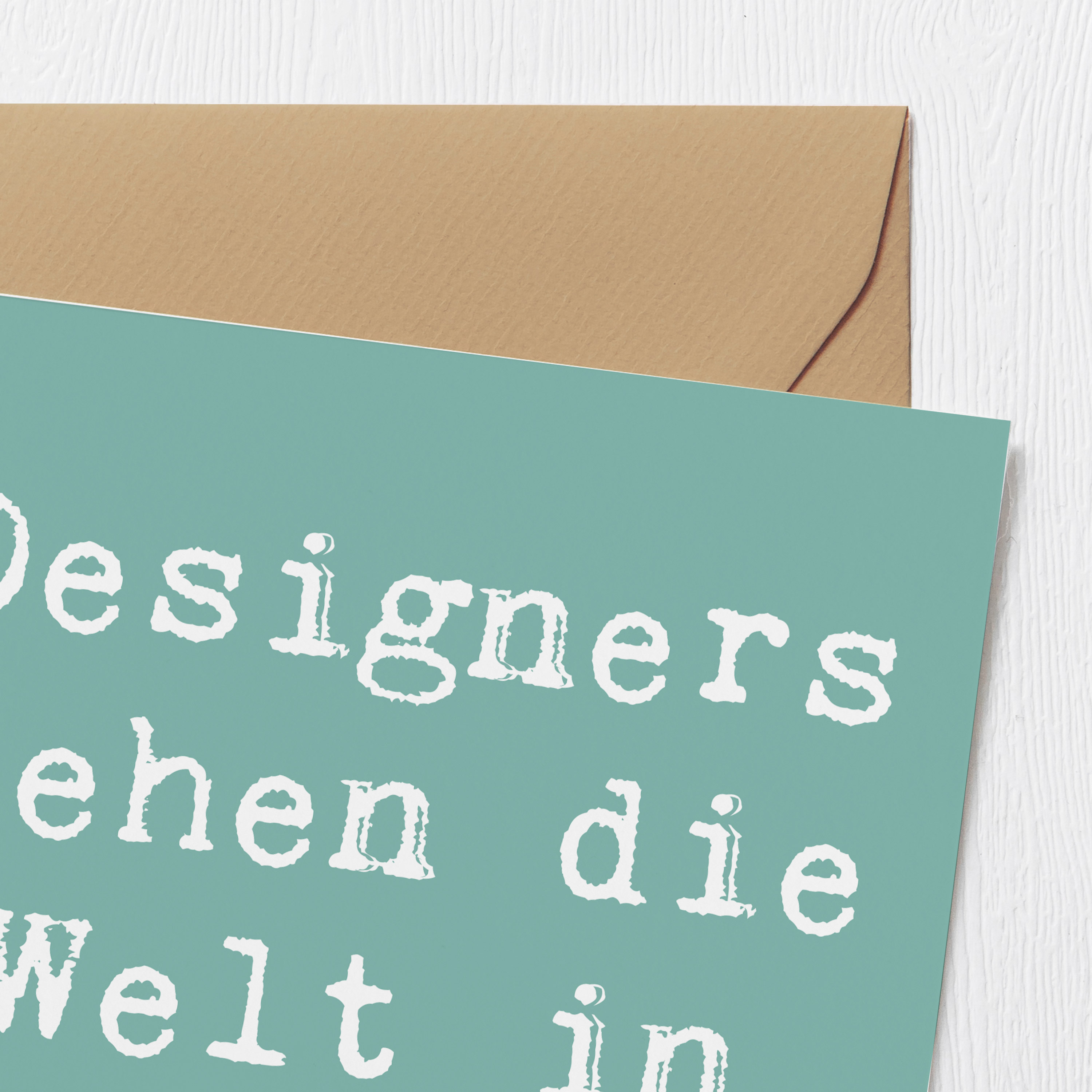 Deluxe Karte Spruch CMYK Designer