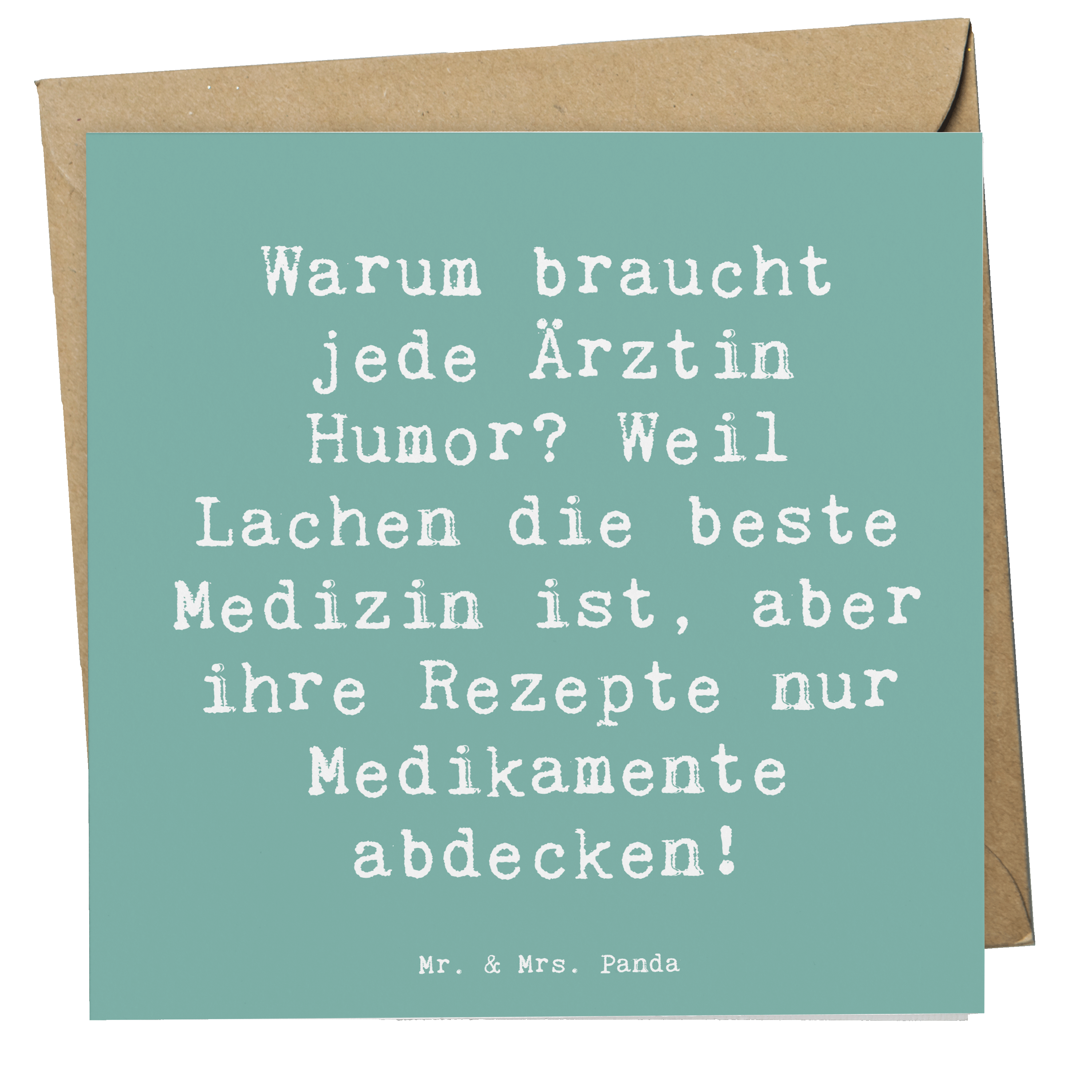 Deluxe Karte Spruch Humorvolle Ärztin