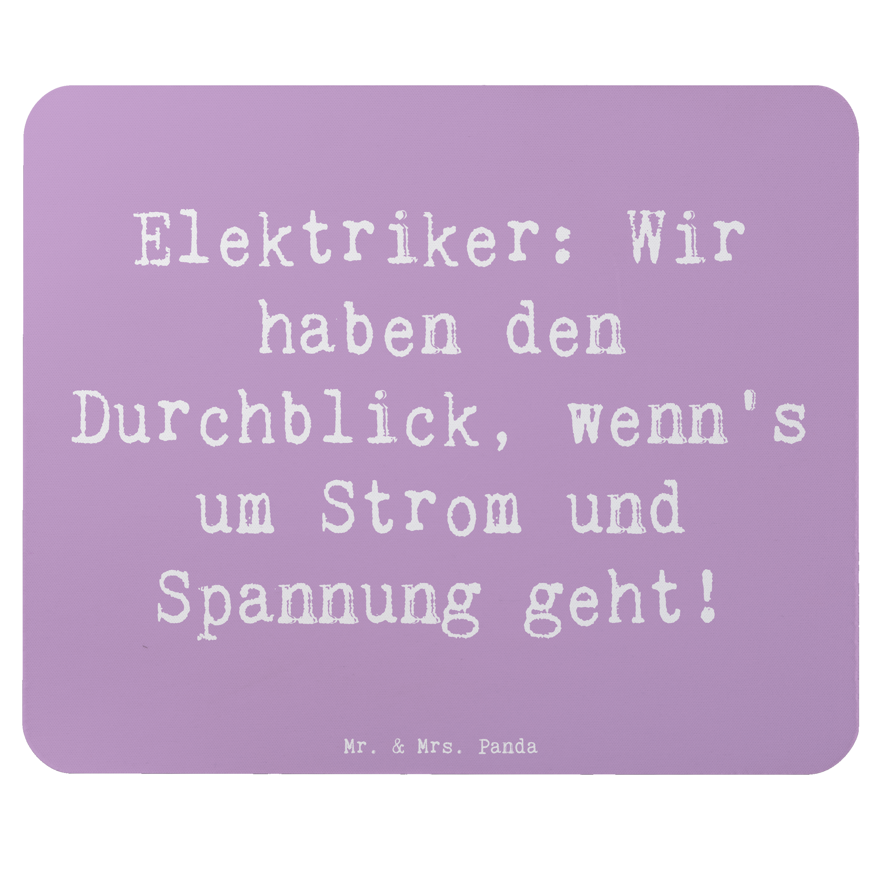 Mauspad Spruch Elektriker Durchblick