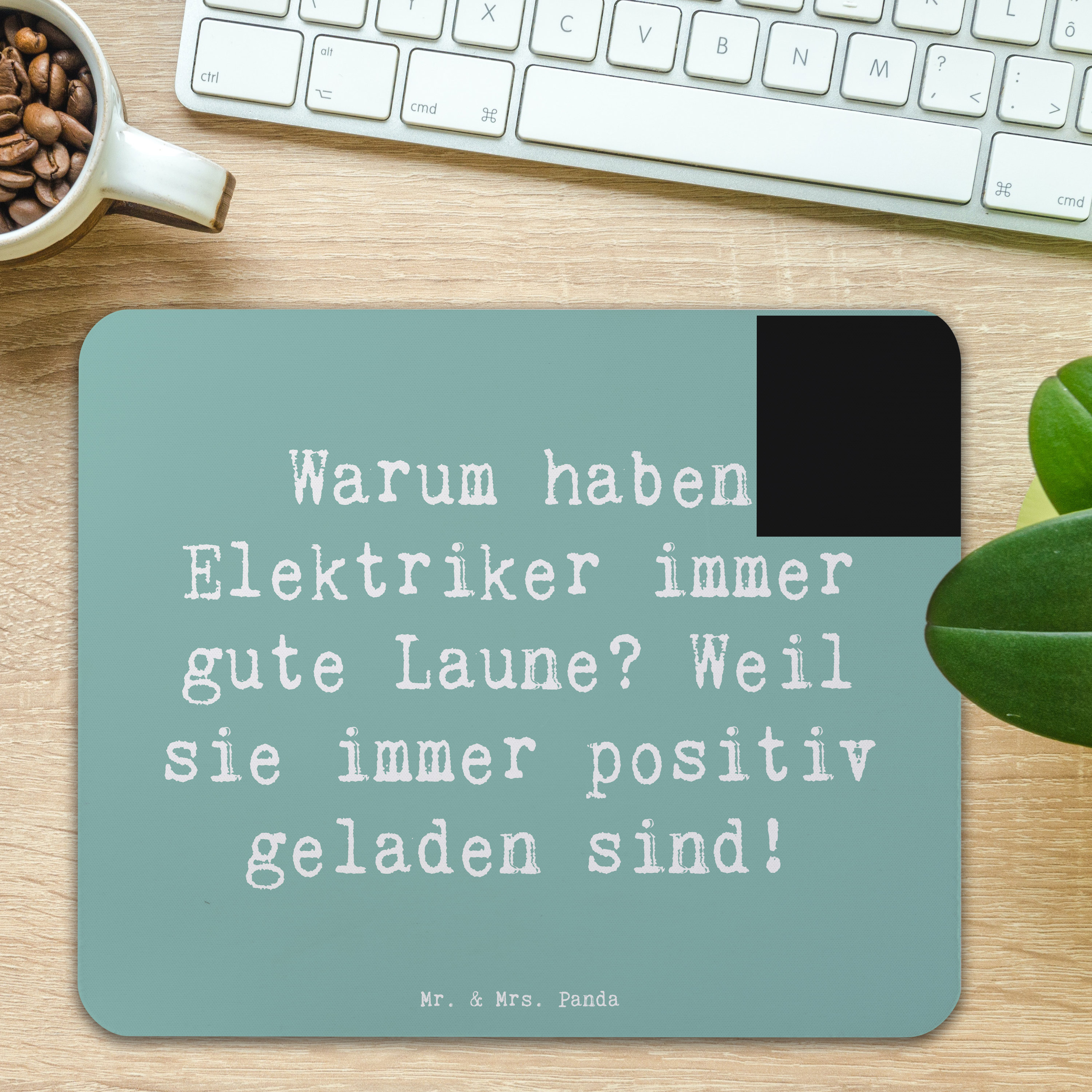 Mauspad Spruch Positiver Elektriker