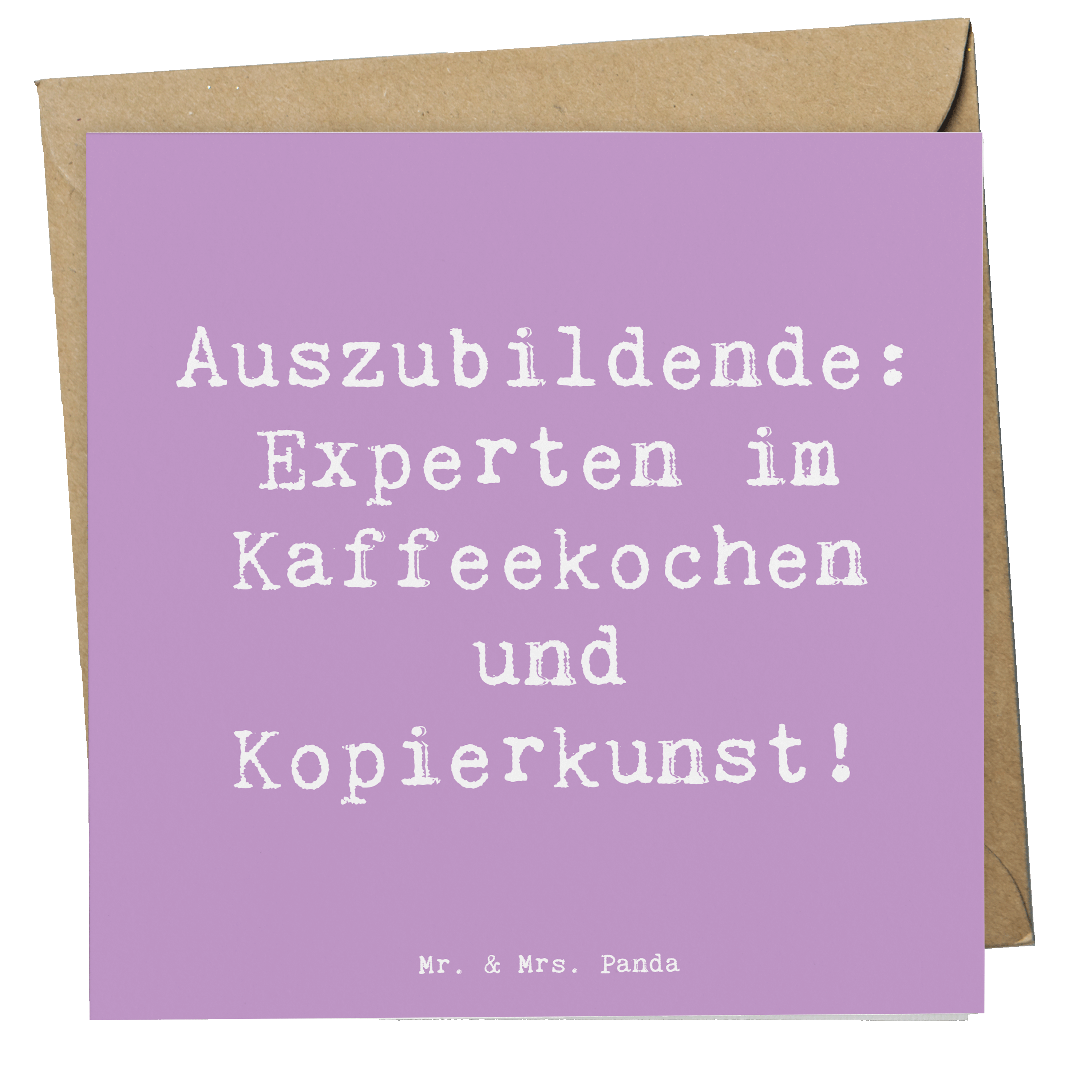 Deluxe Karte Spruch Auszubildende Kaffeekünstler