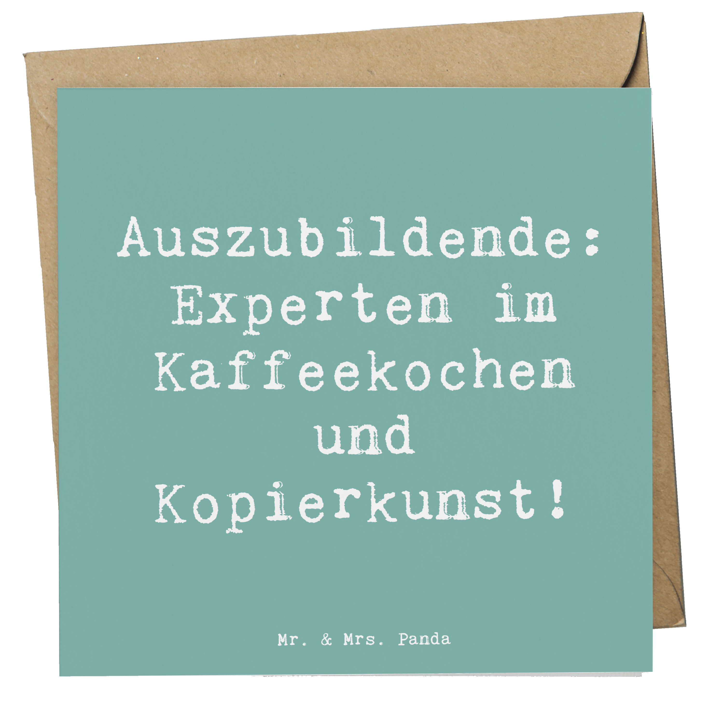 Deluxe Karte Spruch Auszubildende Kaffeekünstler