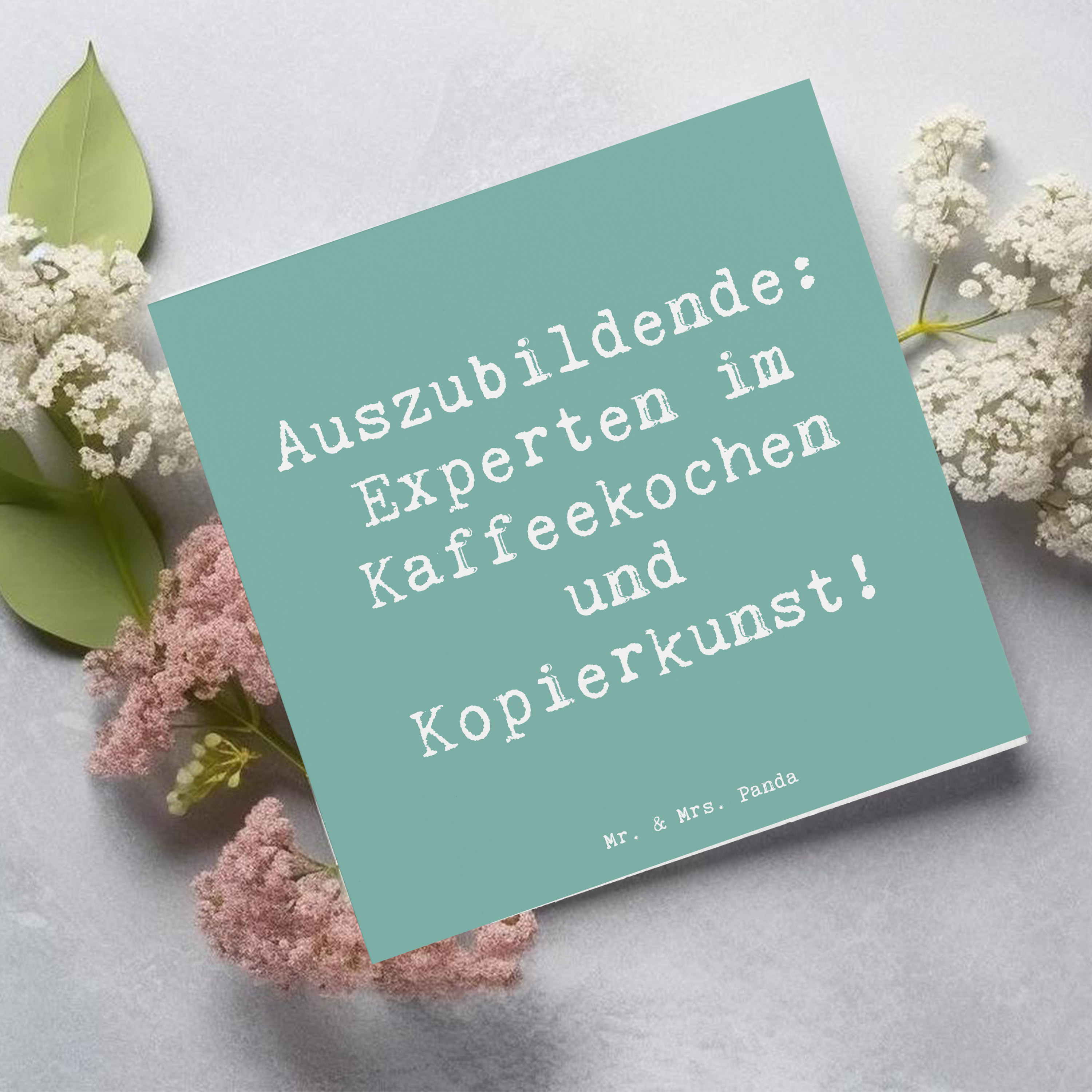 Deluxe Karte Spruch Auszubildende Kaffeekünstler