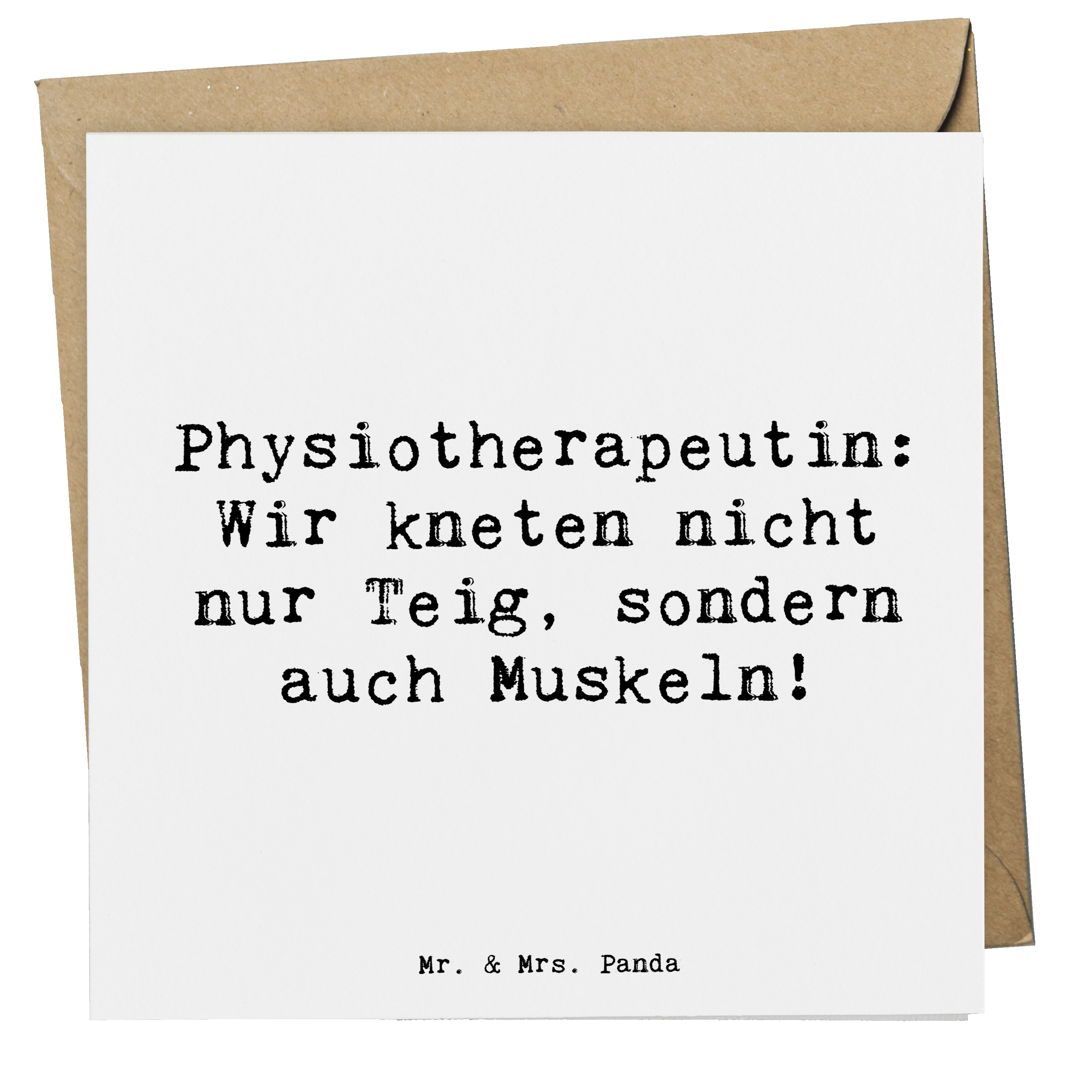 Deluxe Karte Spruch Physiotherapeutin Humor