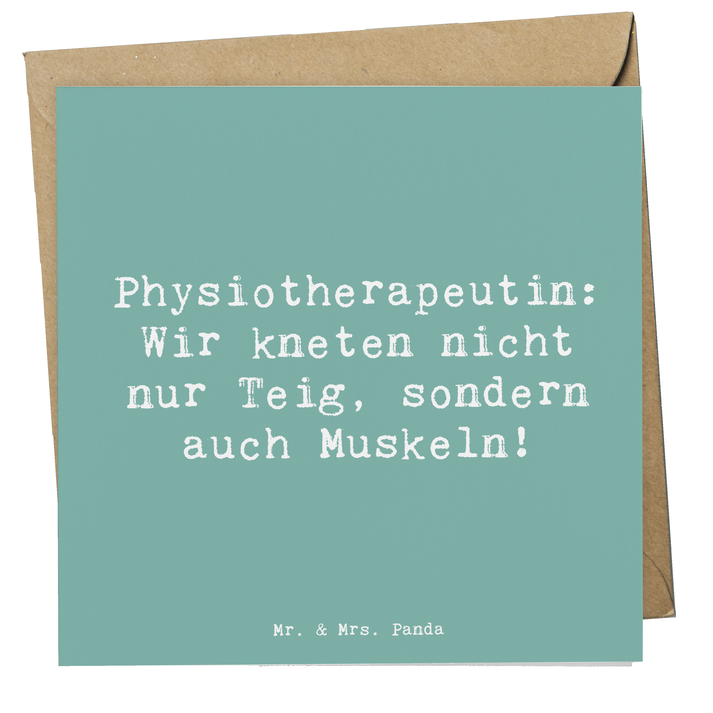 Deluxe Karte Spruch Physiotherapeutin Humor