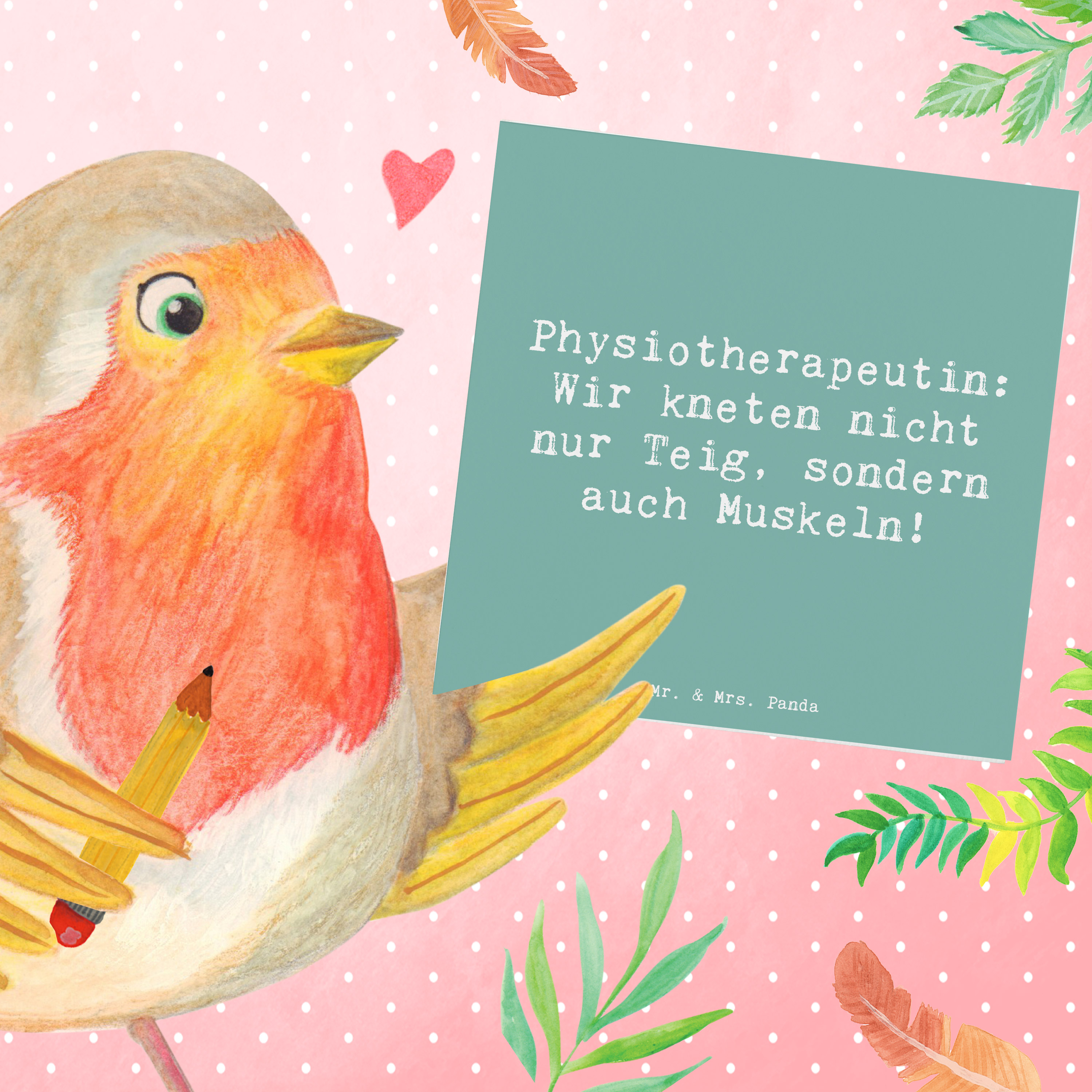 Deluxe Karte Spruch Physiotherapeutin Humor