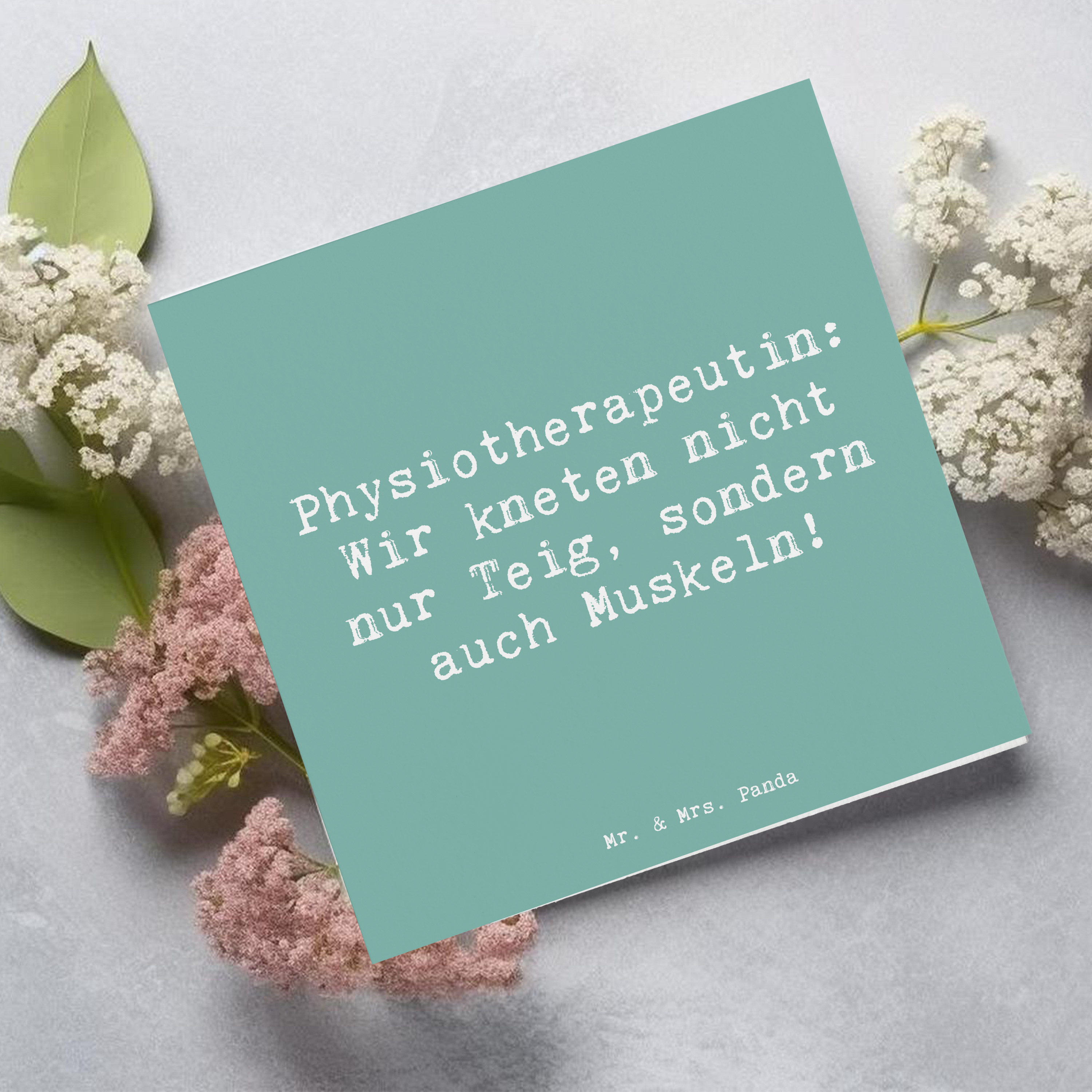 Deluxe Karte Spruch Physiotherapeutin Humor