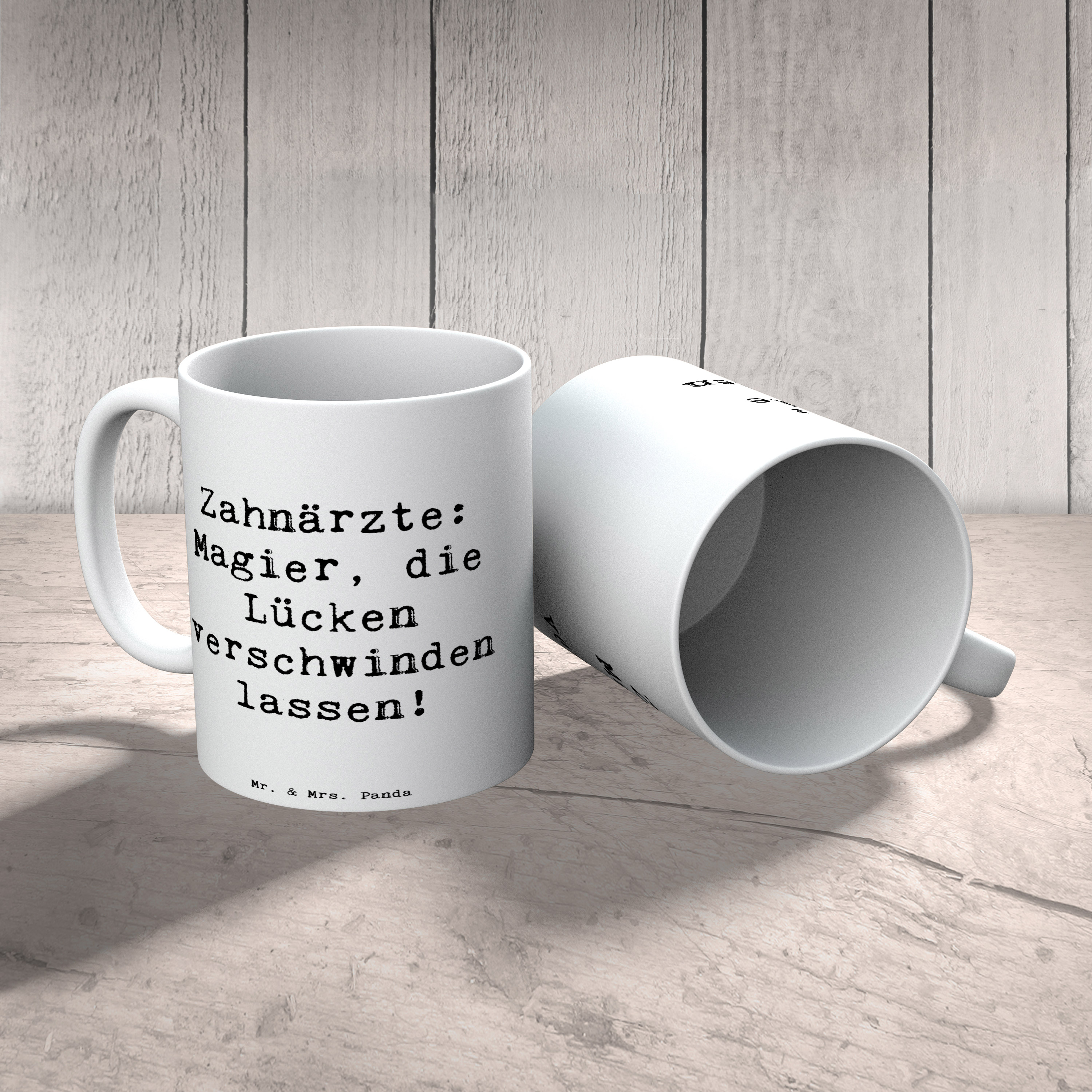 Tasse Spruch Zahnarzt Magier