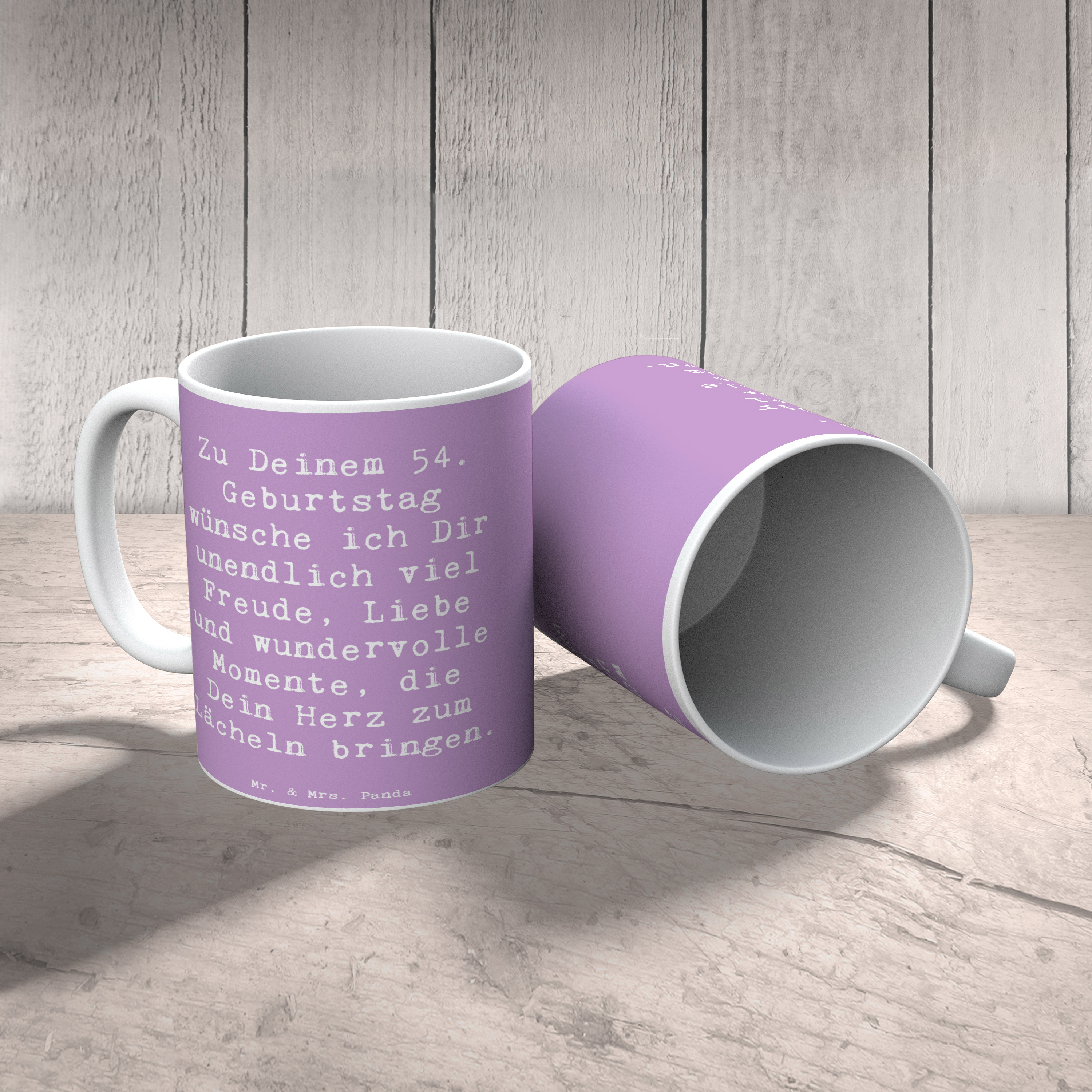 Tasse Spruch 54. Geburtstag Freude - Geschenk liebevolle Erinnerungen Liebevoll - Bild 13 von 19