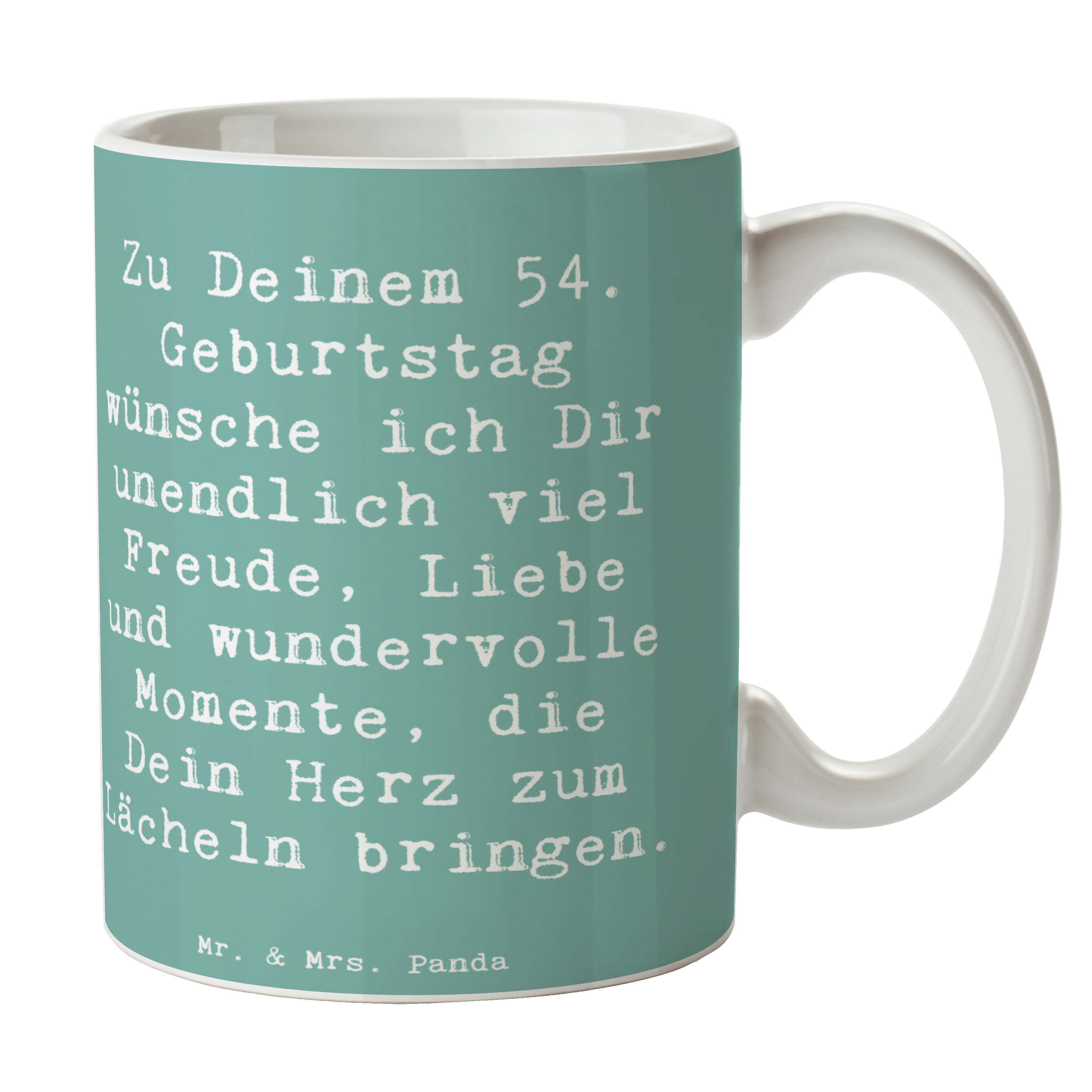 Tasse Spruch 54. Geburtstag Freude - Geschenk liebevolle Erinnerungen Liebevoll - Bild 15 von 19