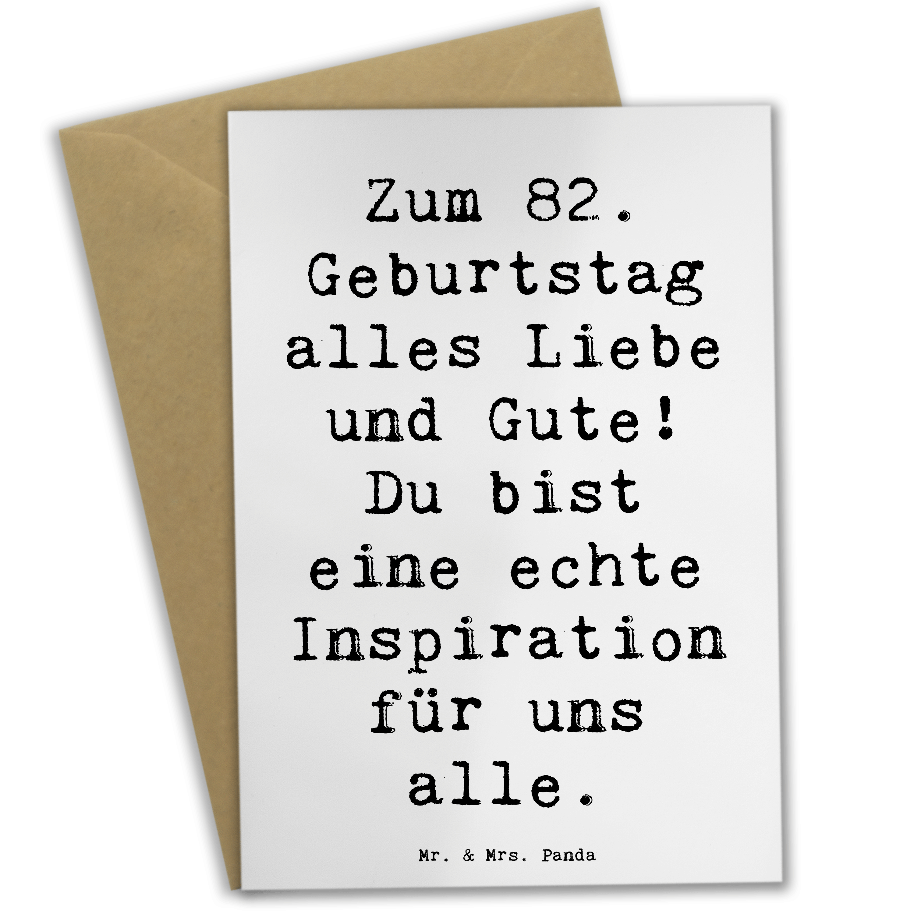 GRUSSKARTE SPRUCH 82. Geburtstag Geschenk herzlichen Glückwunsch