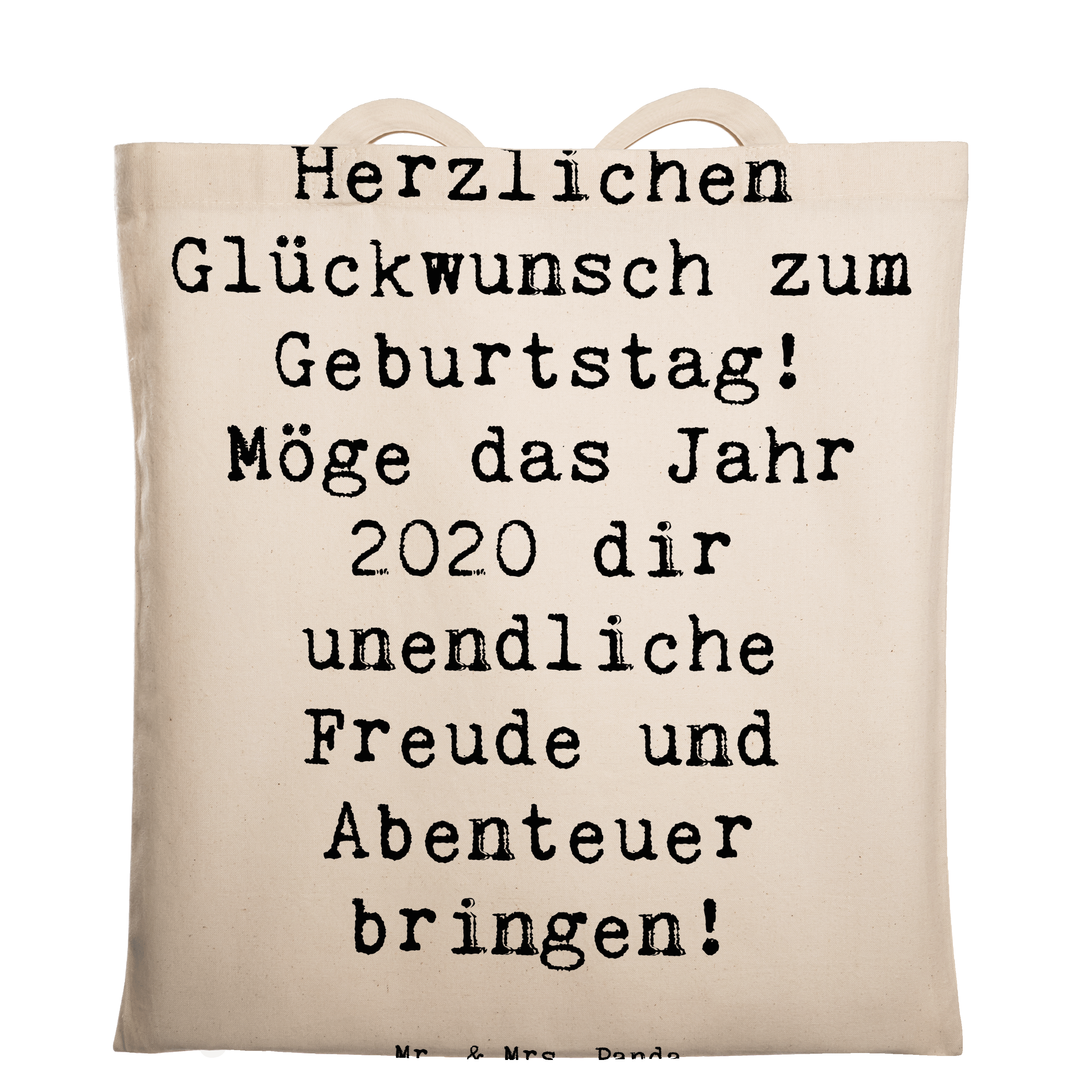 Tragetasche Spruch 2020 Geburtstag Freude