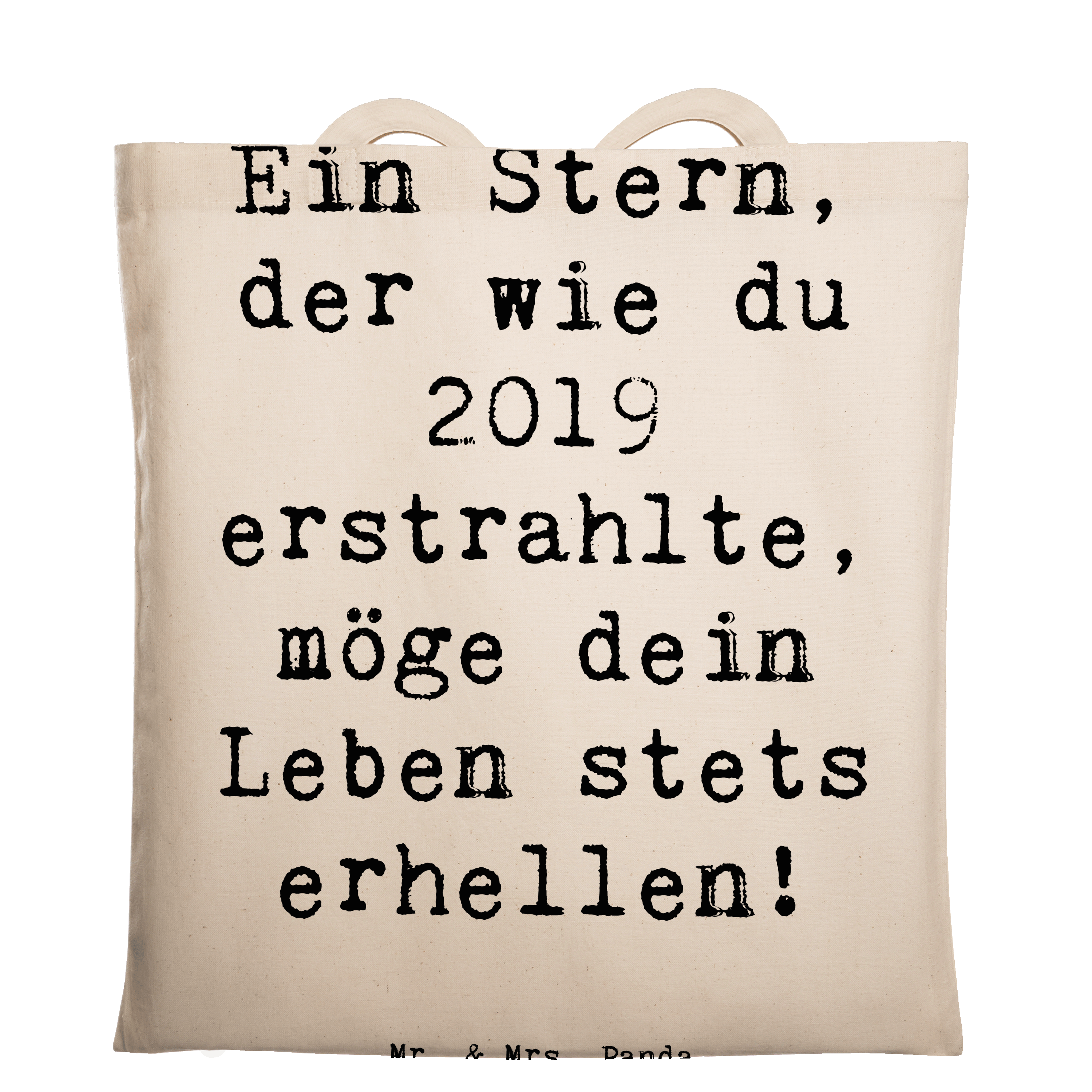 Tragetasche Spruch 2019 Geburtstag Stern