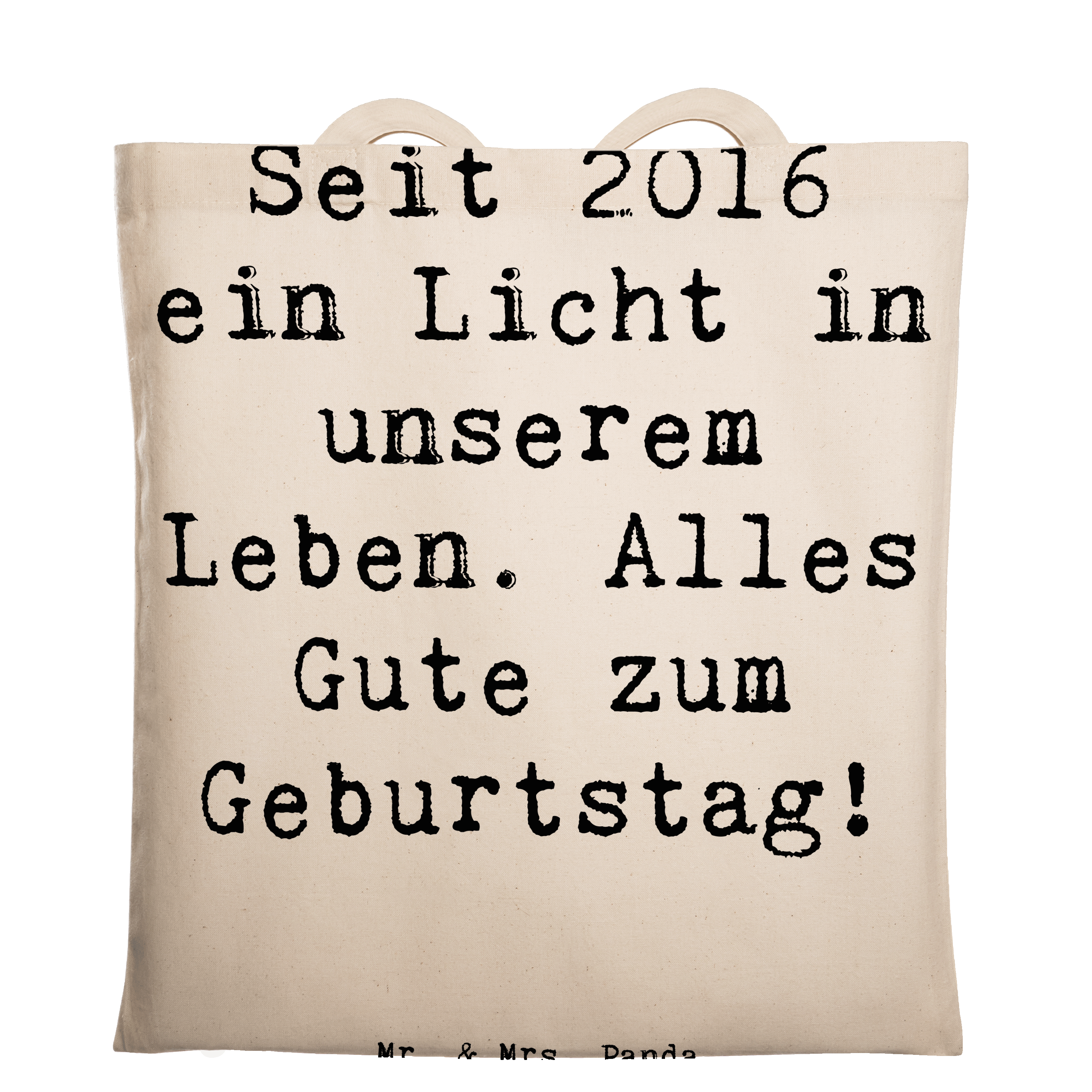 Tragetasche Spruch 2016 Geburtstag