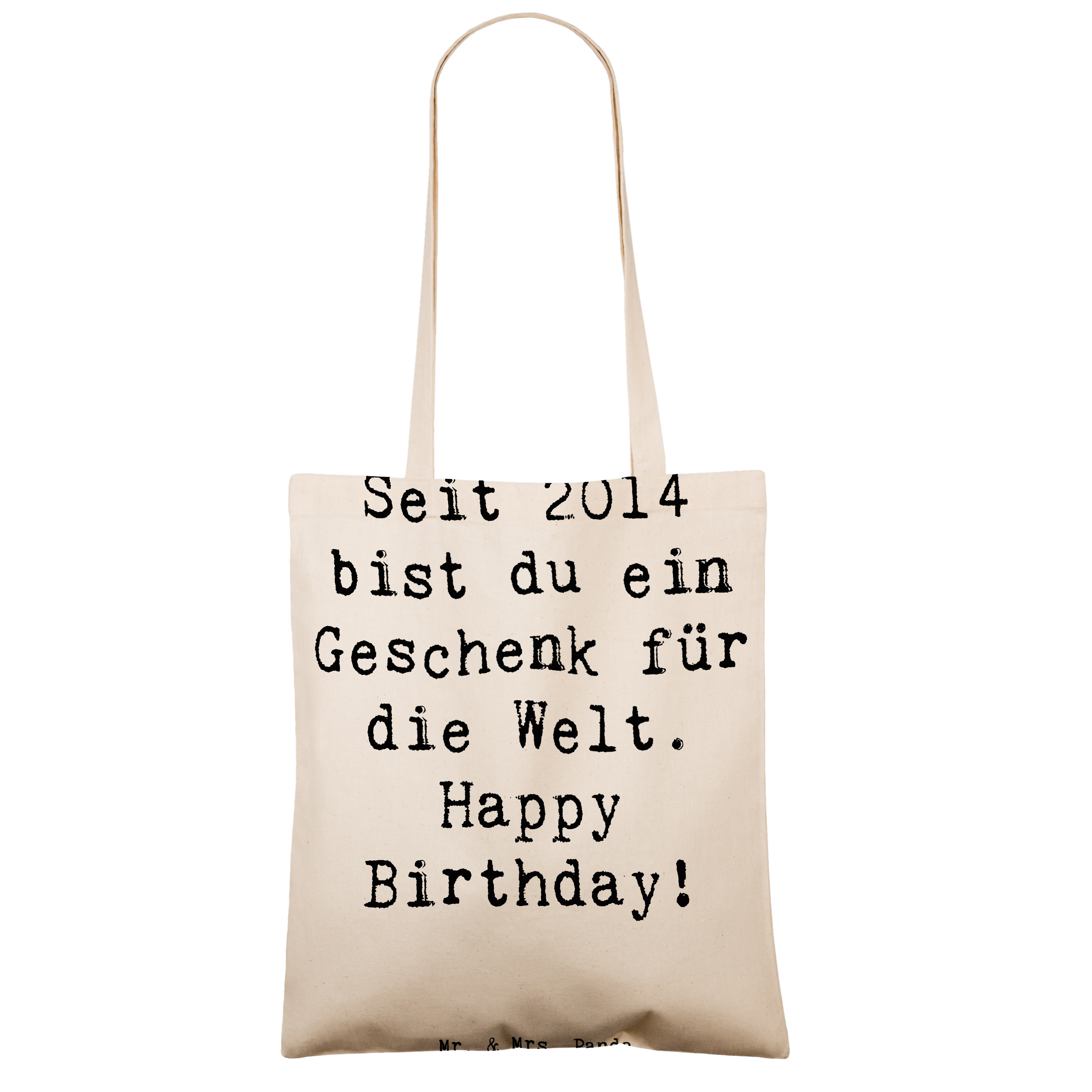 Tragetasche Spruch 2014 Geburtstag Geschenk