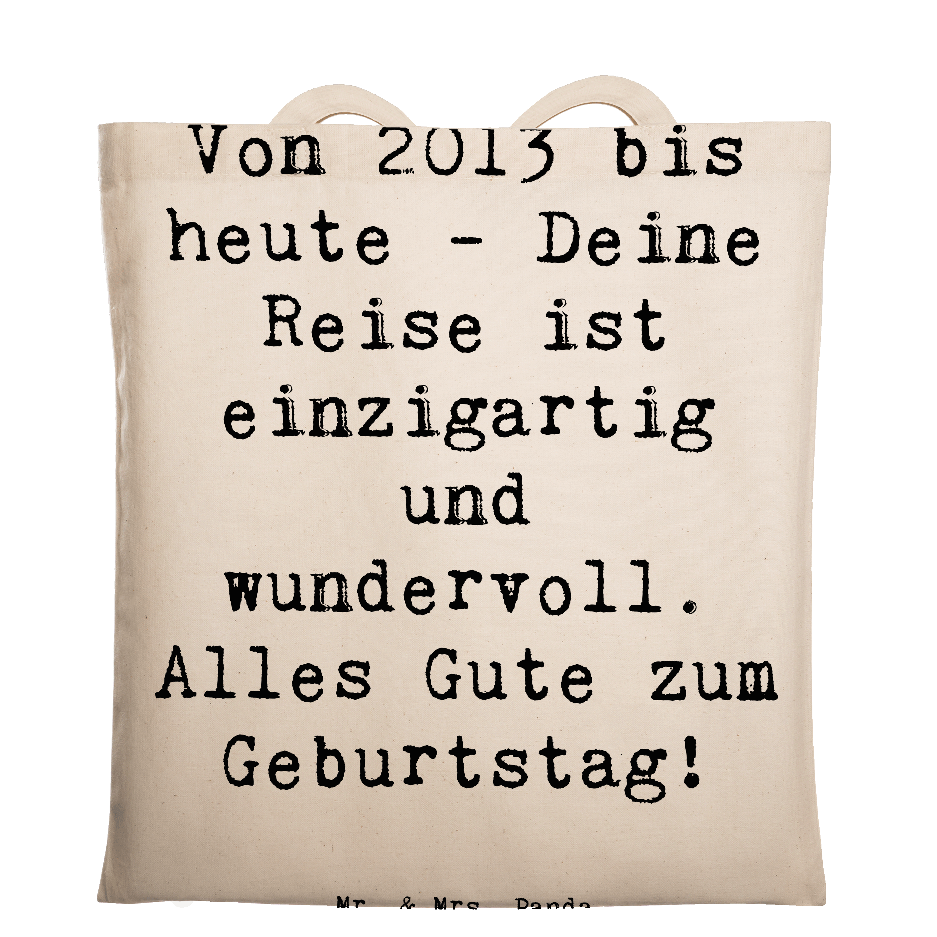 Tragetasche Spruch 2013 Geburtstag