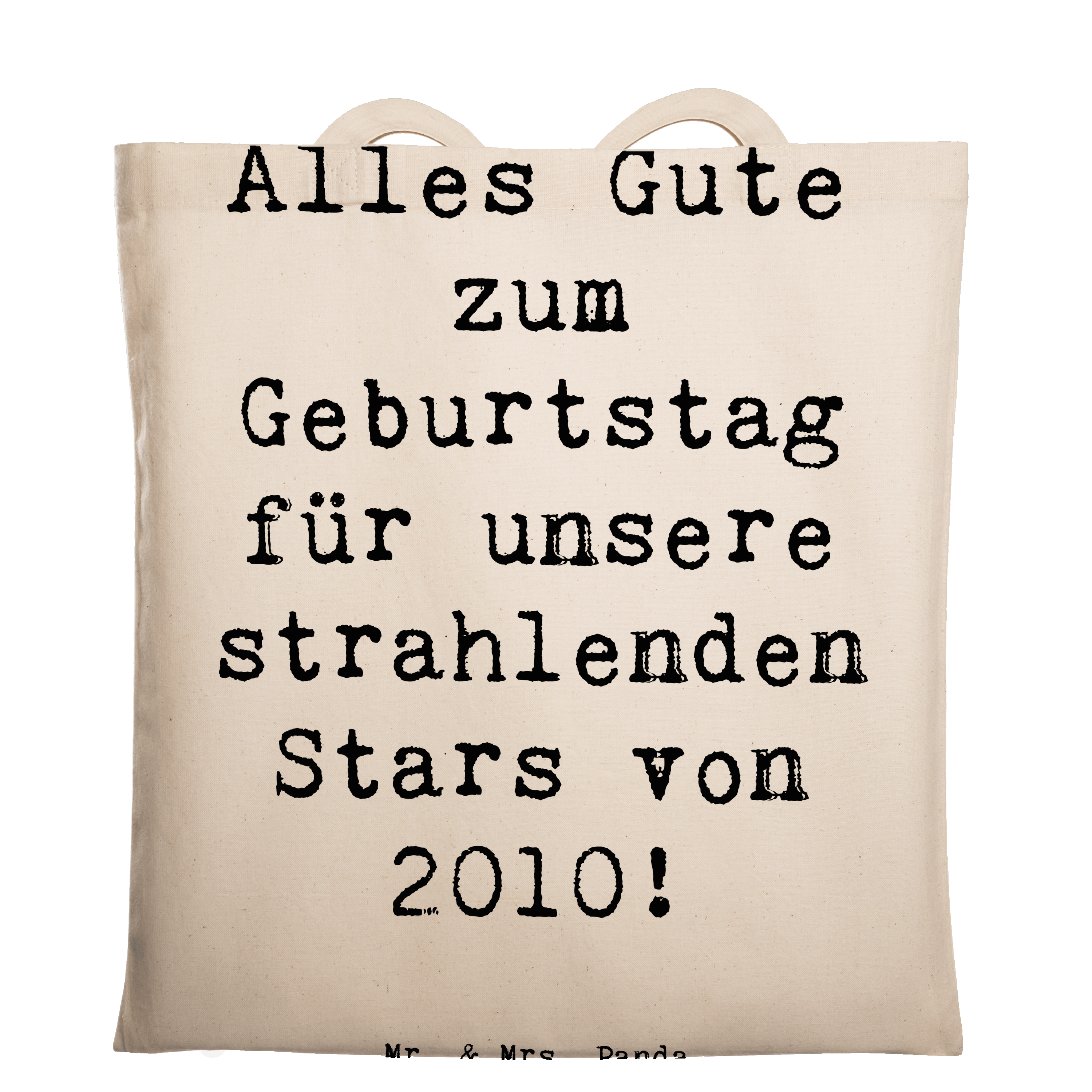 Tragetasche Spruch 2010 Geburtstag Stars