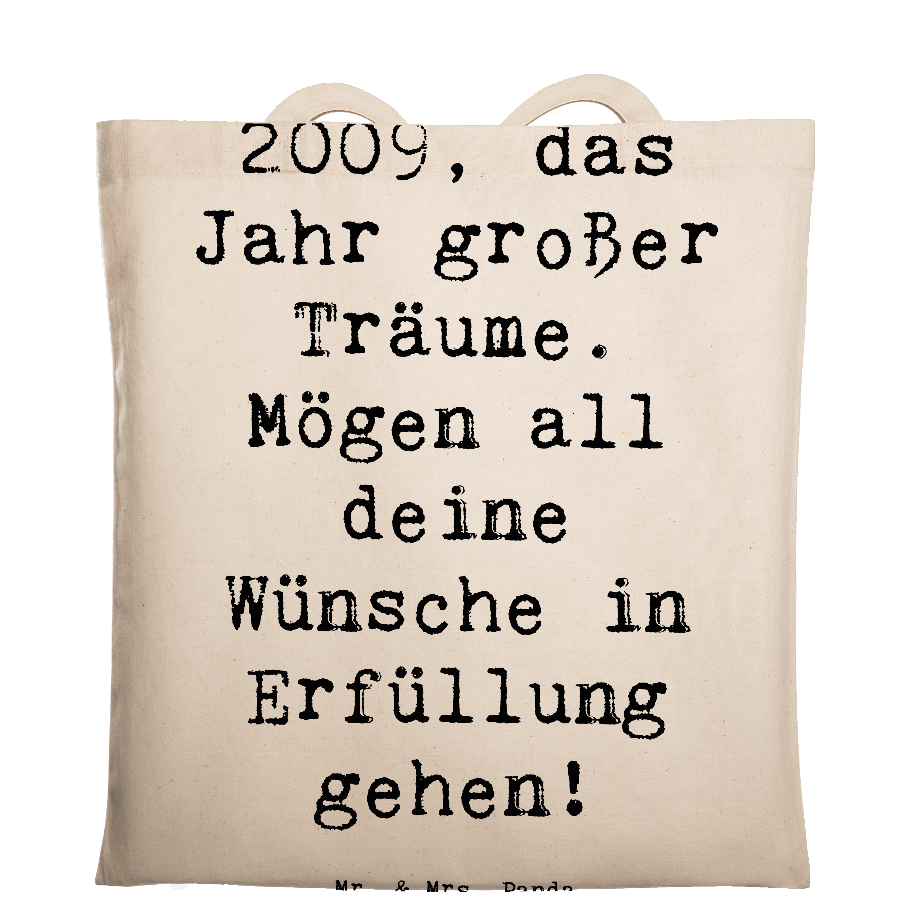 Tragetasche Spruch 2009 Geburtstag