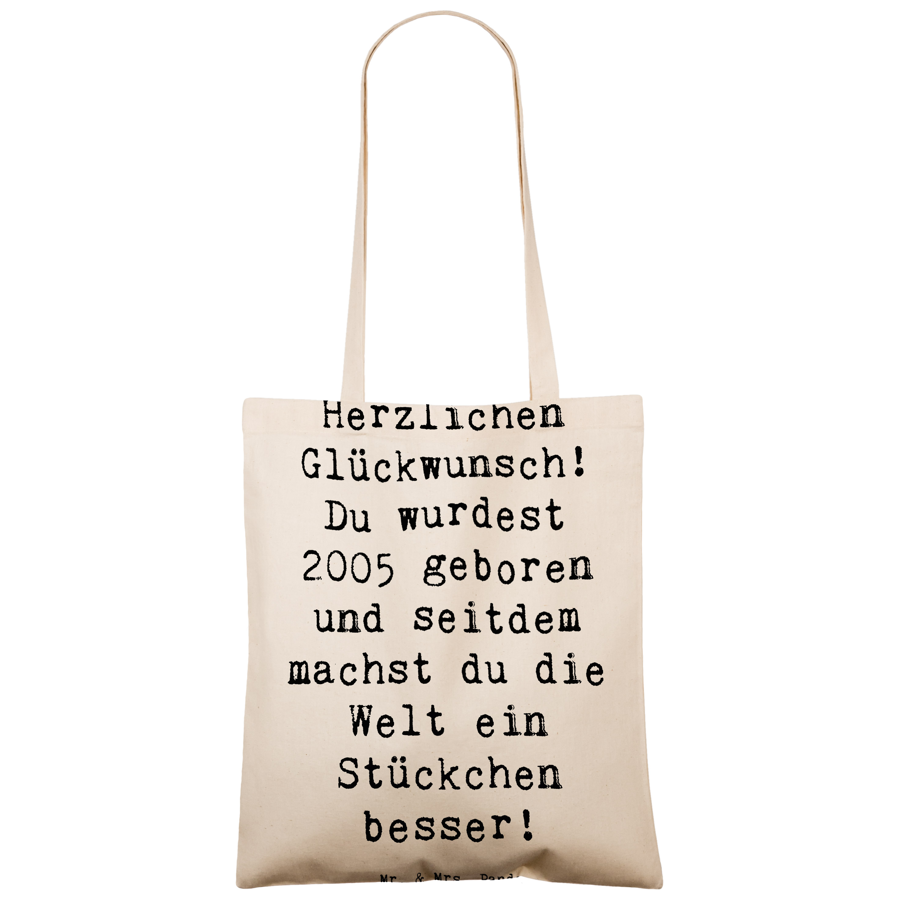 Tragetasche Spruch 2005 Geburtstag