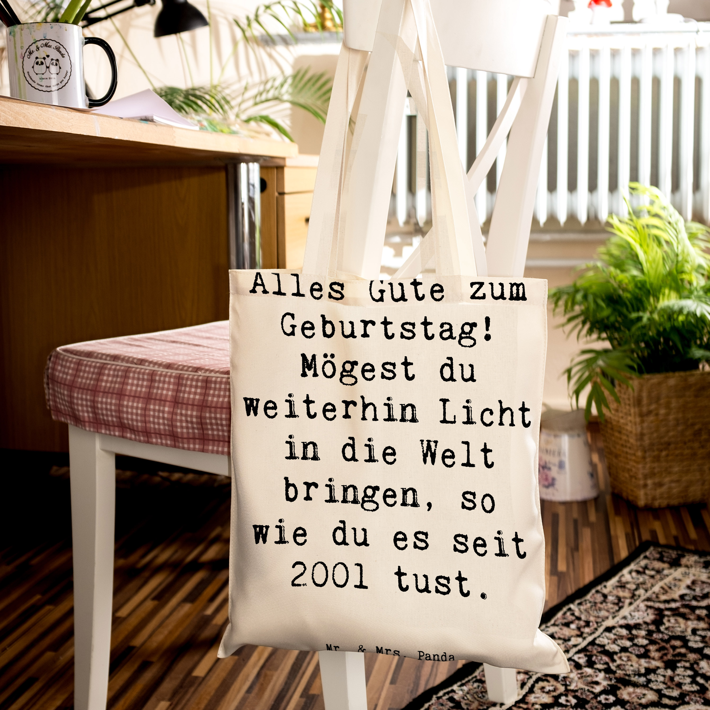 Tragetasche Spruch 2001 Geburtstag Licht