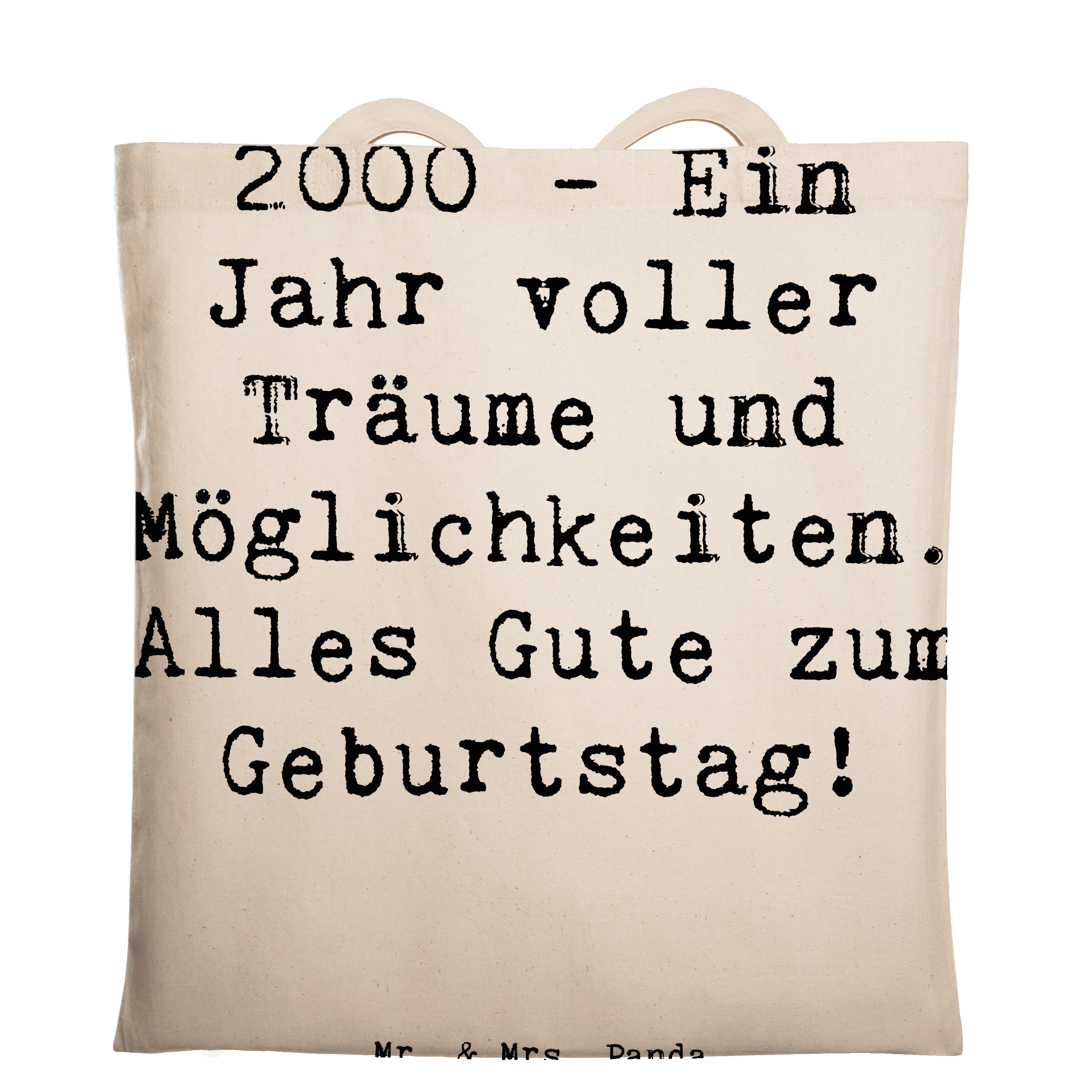 Tragetasche Spruch 2000 Geburtstagsträume