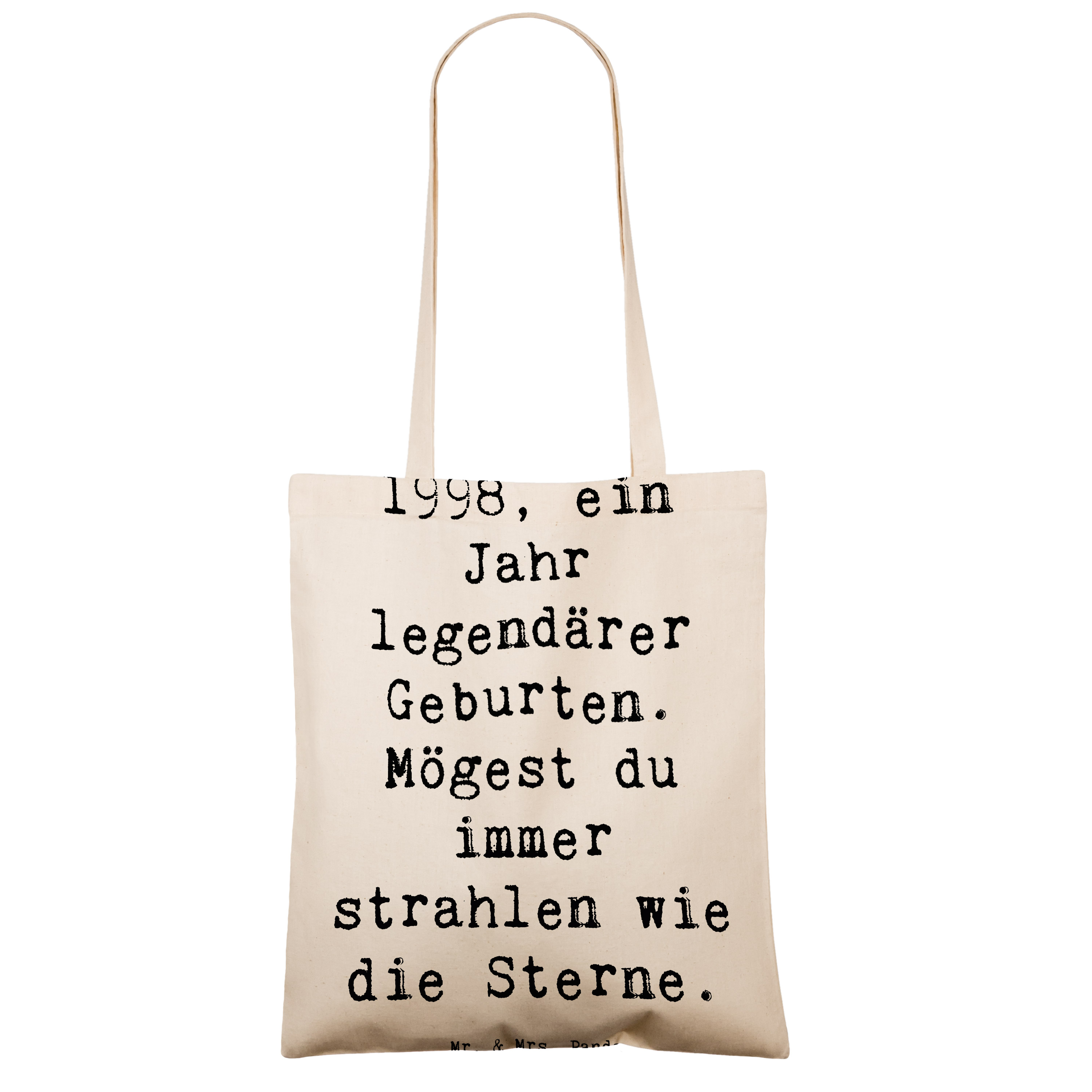 Tragetasche Spruch 1998 Geburtstag Glanz