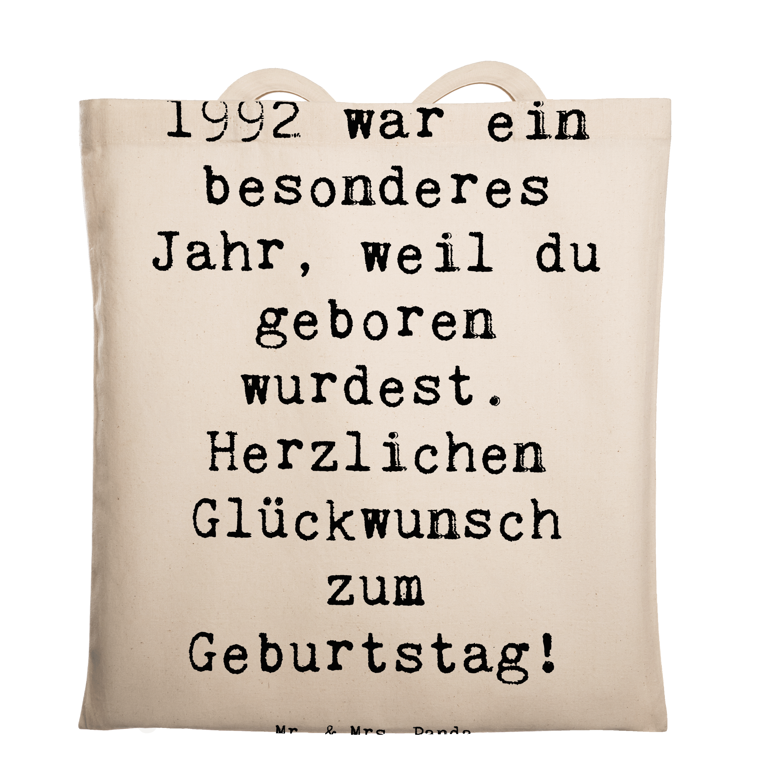 Tragetasche Spruch 1992 Geburtstag