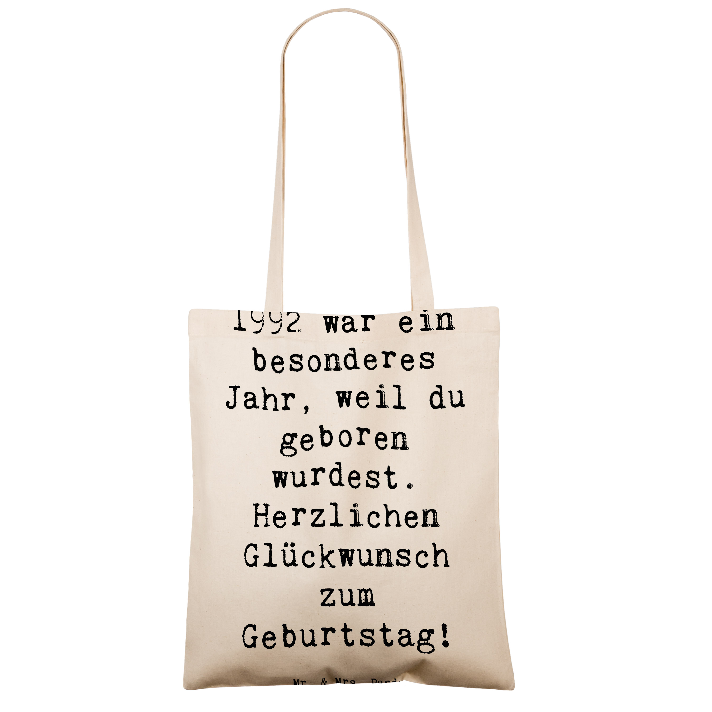 Tragetasche Spruch 1992 Geburtstag