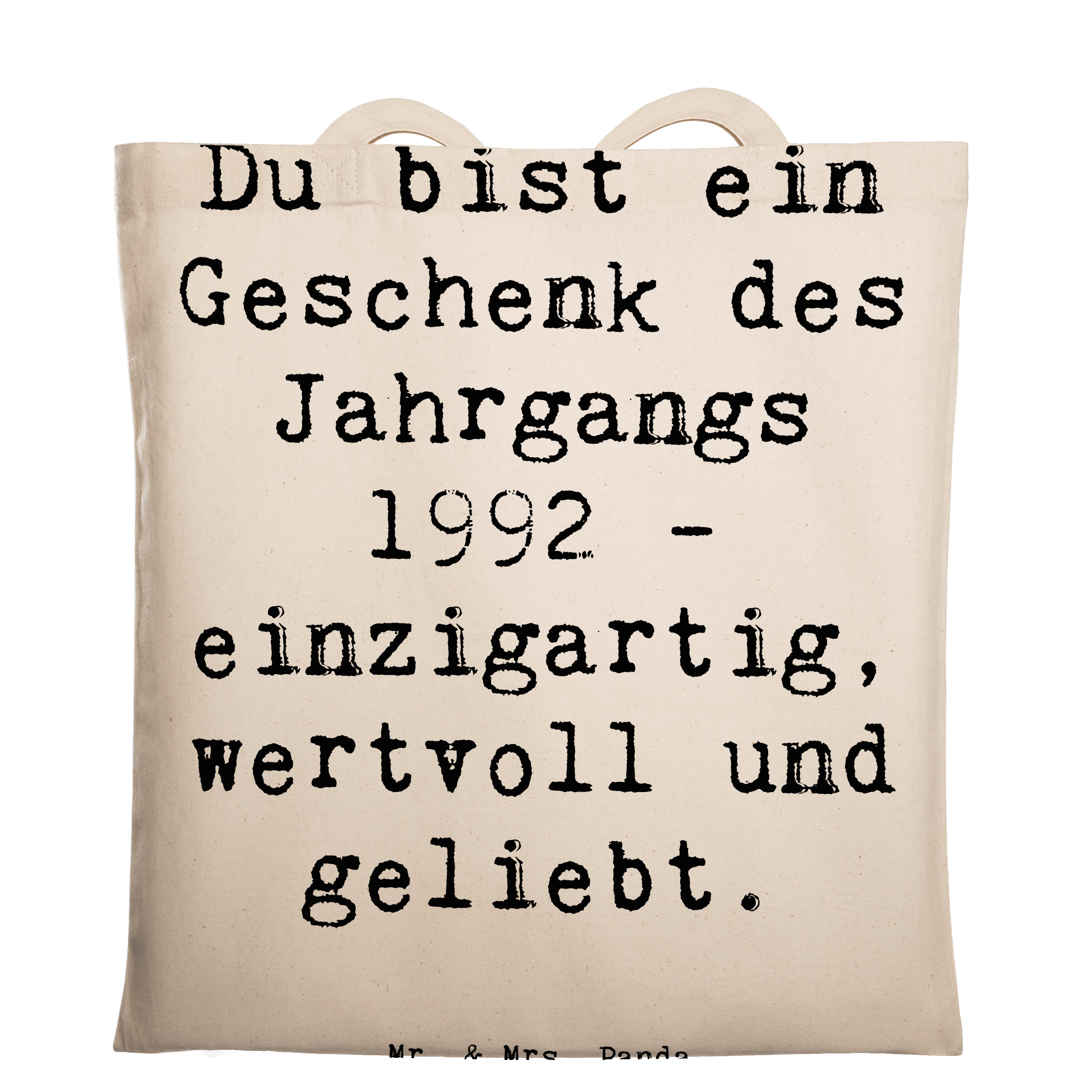 Tragetasche Spruch 1992 Geburtstag Geschenk