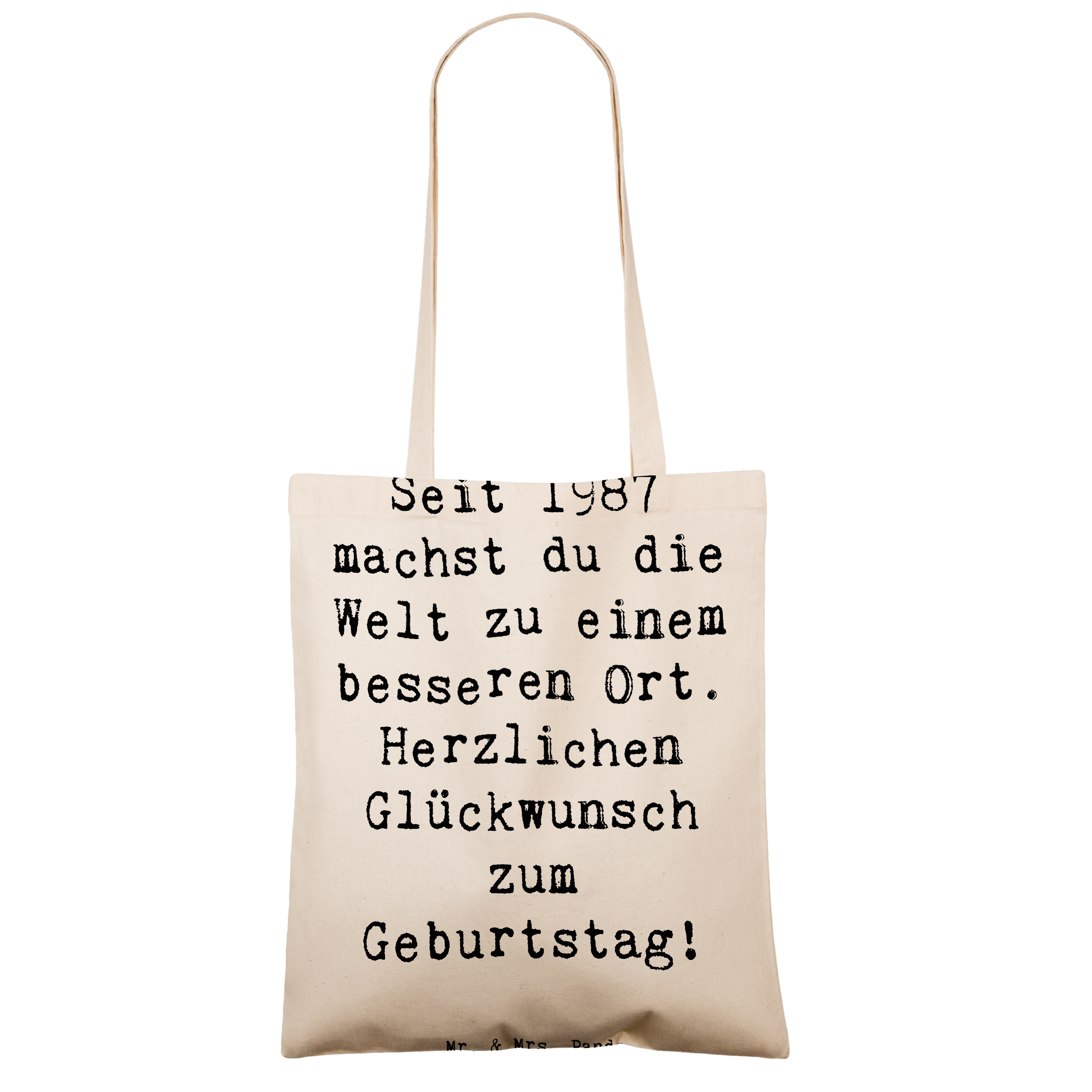 Tragetasche Spruch 1987 Geburtstag