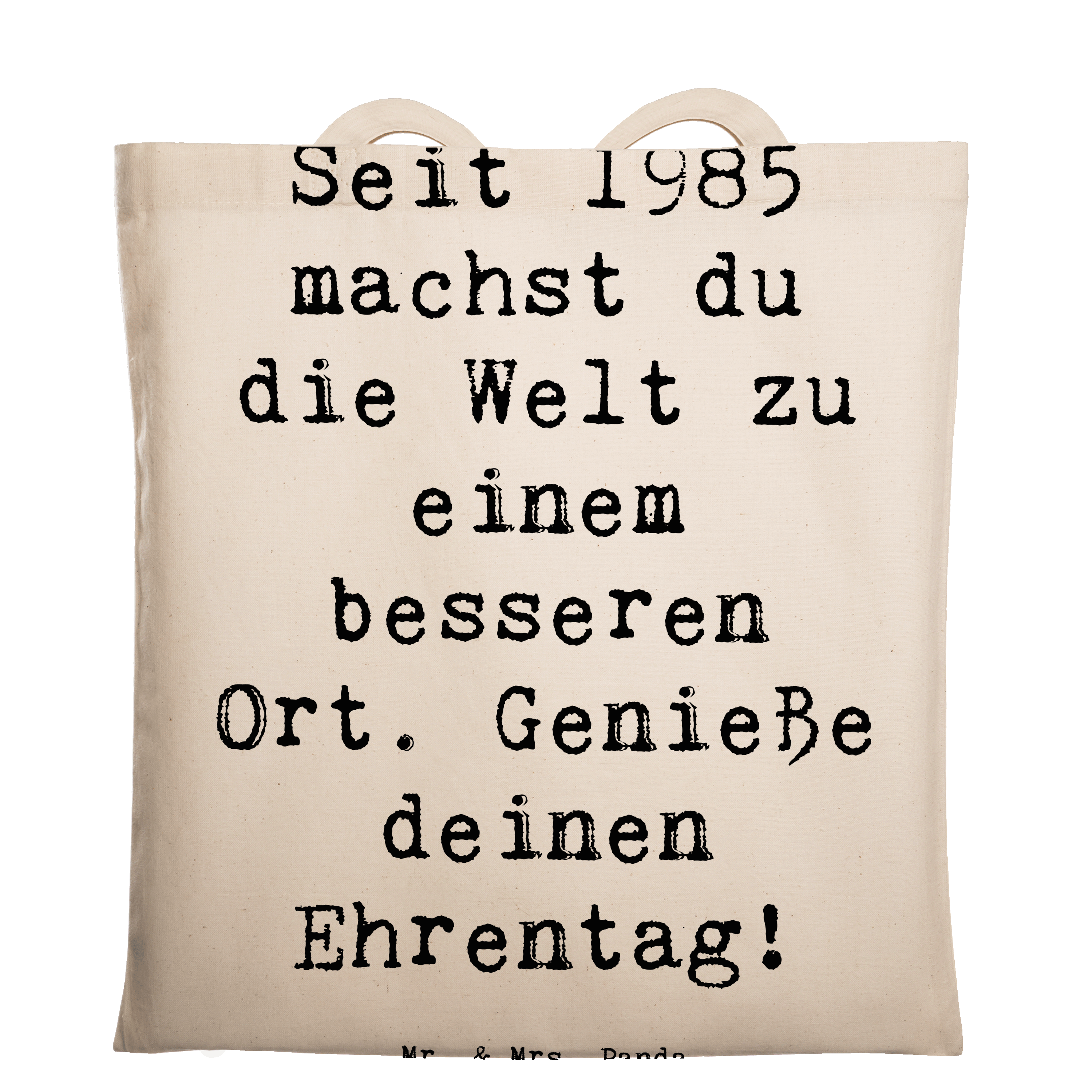 Tragetasche Spruch 1985 Geburtstag