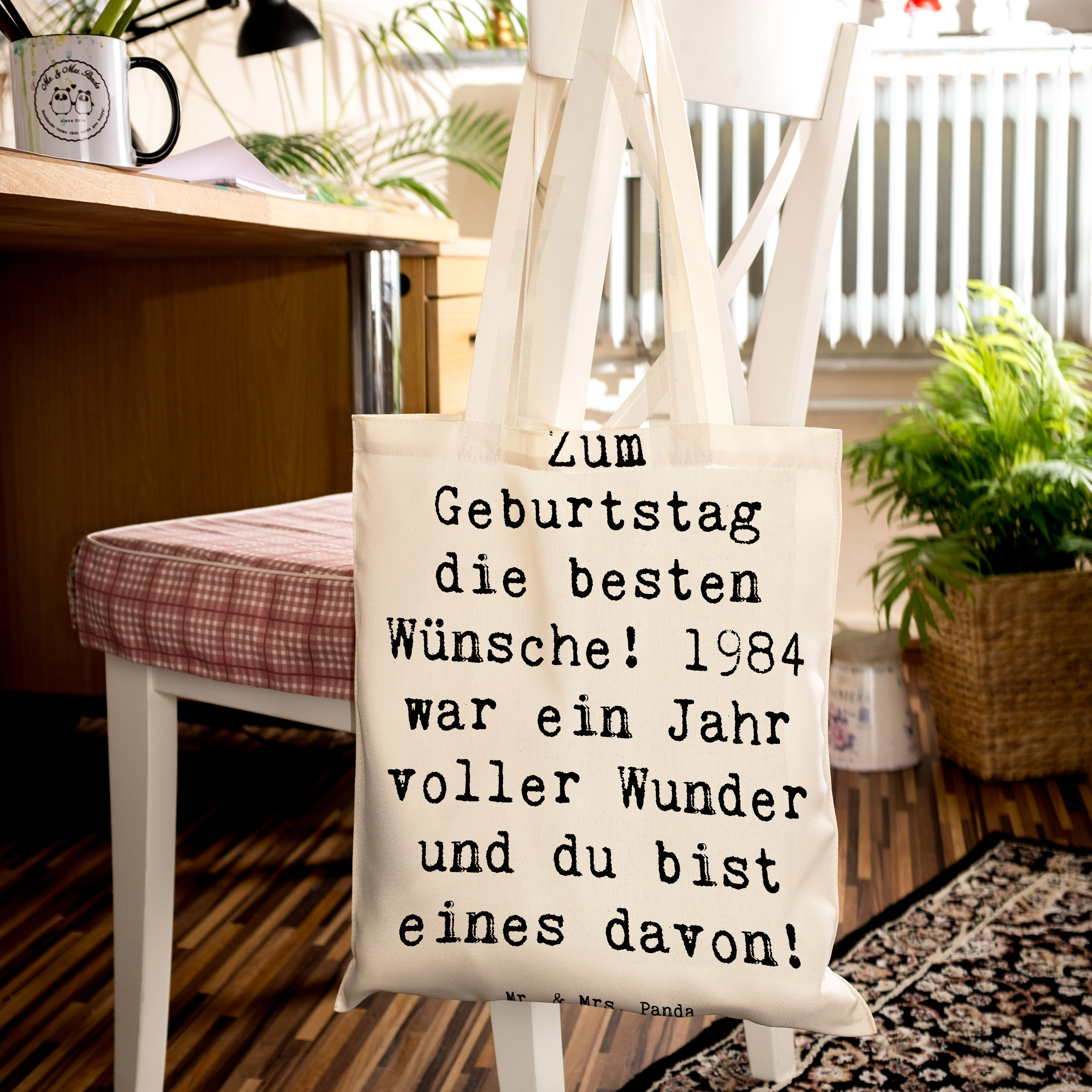 Tragetasche Spruch 1984 Geburtstag